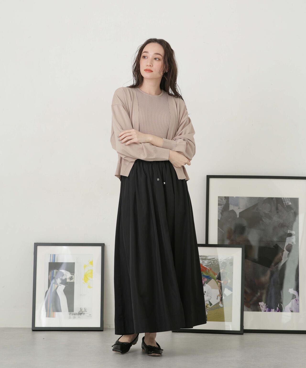 LB.04/タフタギャザーボリュームスカート 6733130314