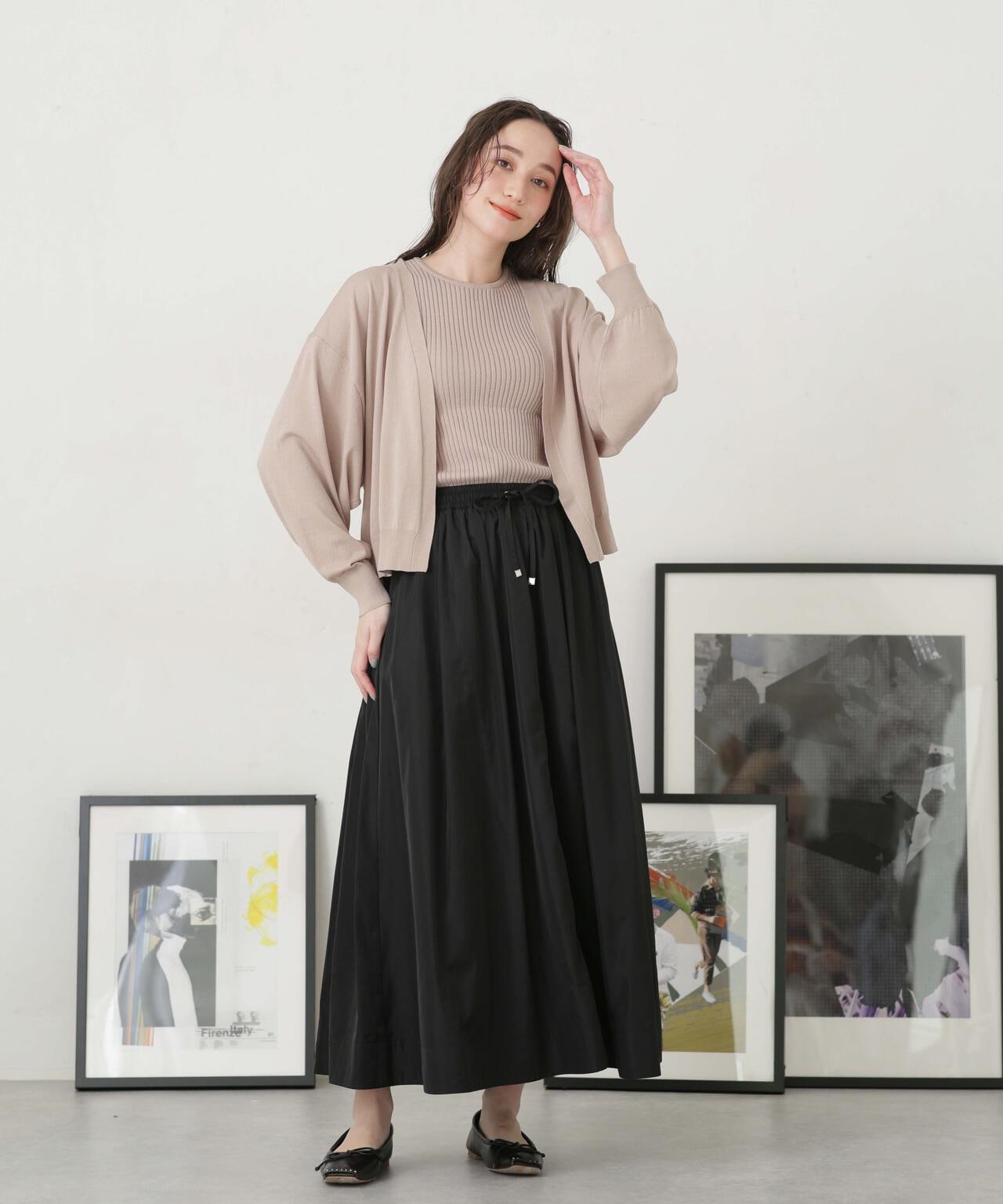 LB.04/タフタギャザーボリュームスカート 6733130314