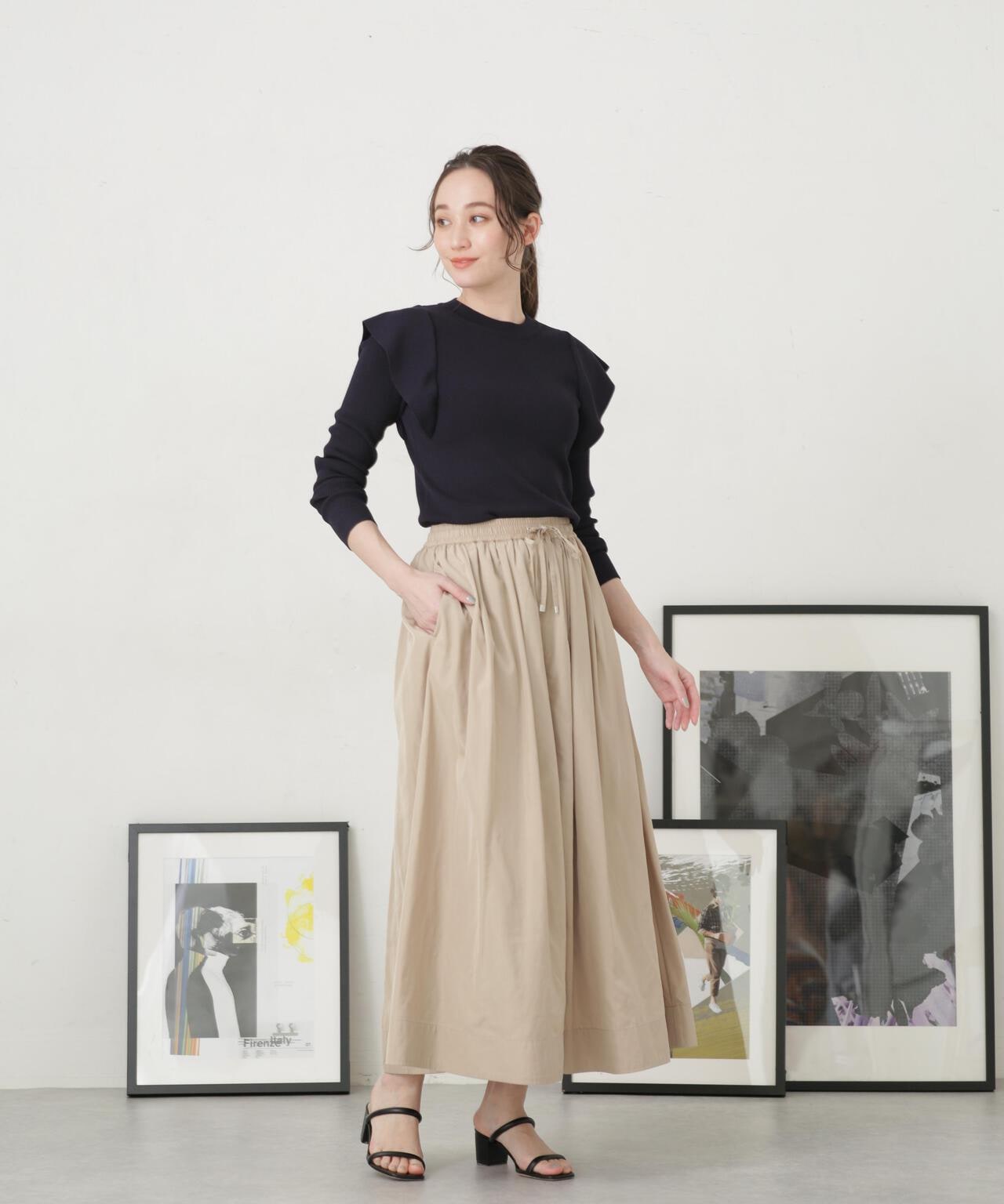 LB.04/タフタギャザーボリュームスカート 6733130314