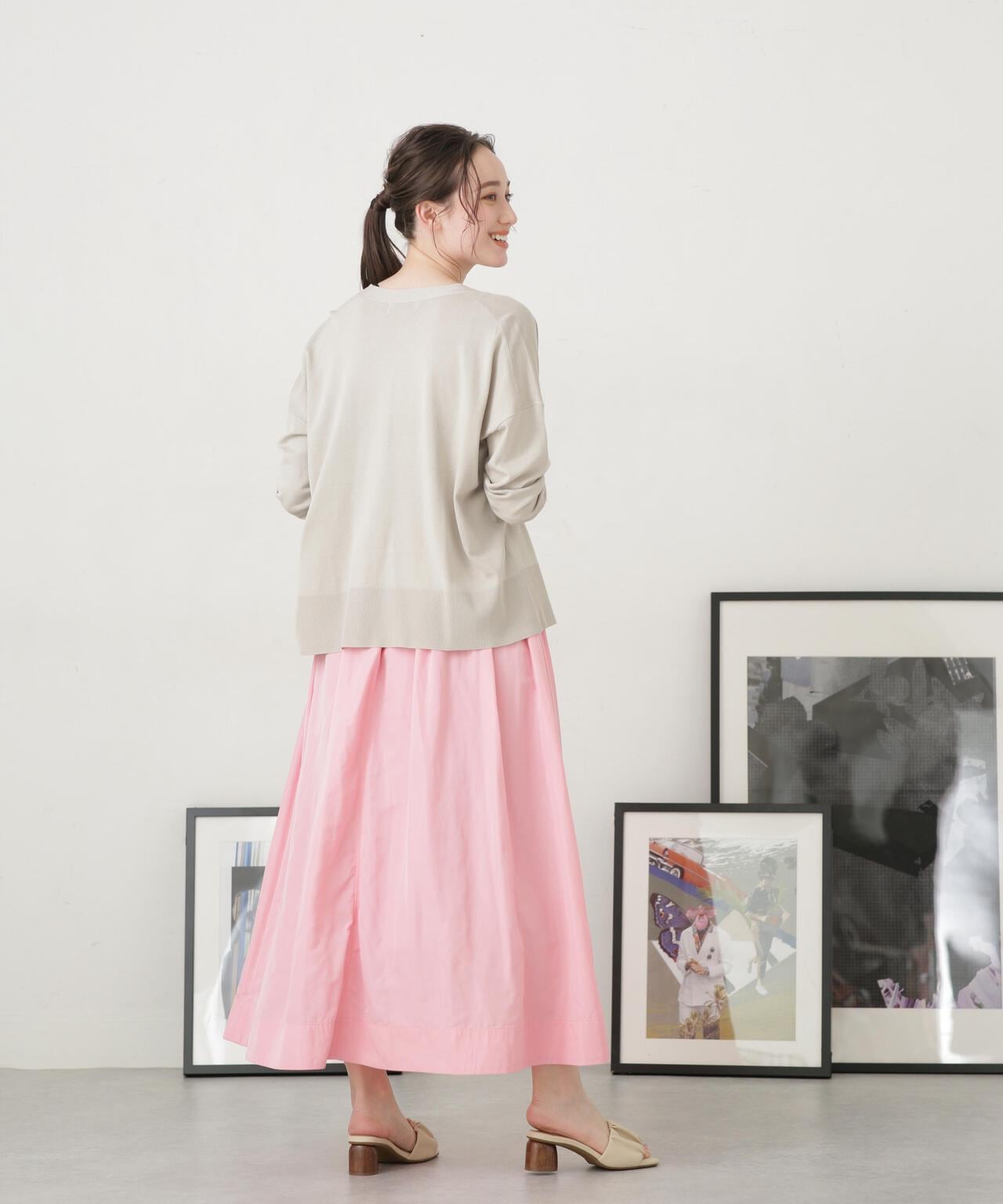 LB.04/タフタギャザーボリュームスカート 6733130314