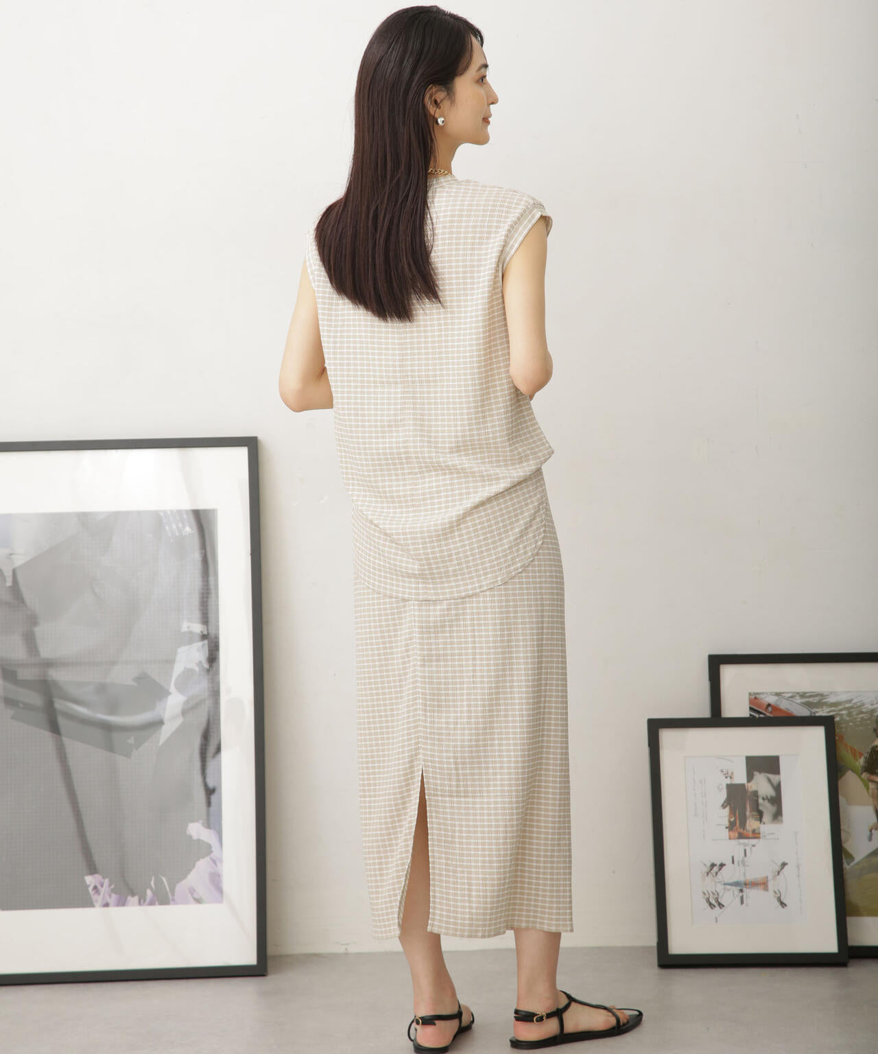 LB.04/カットジャガードスカート (セットアップ可) 6733130329