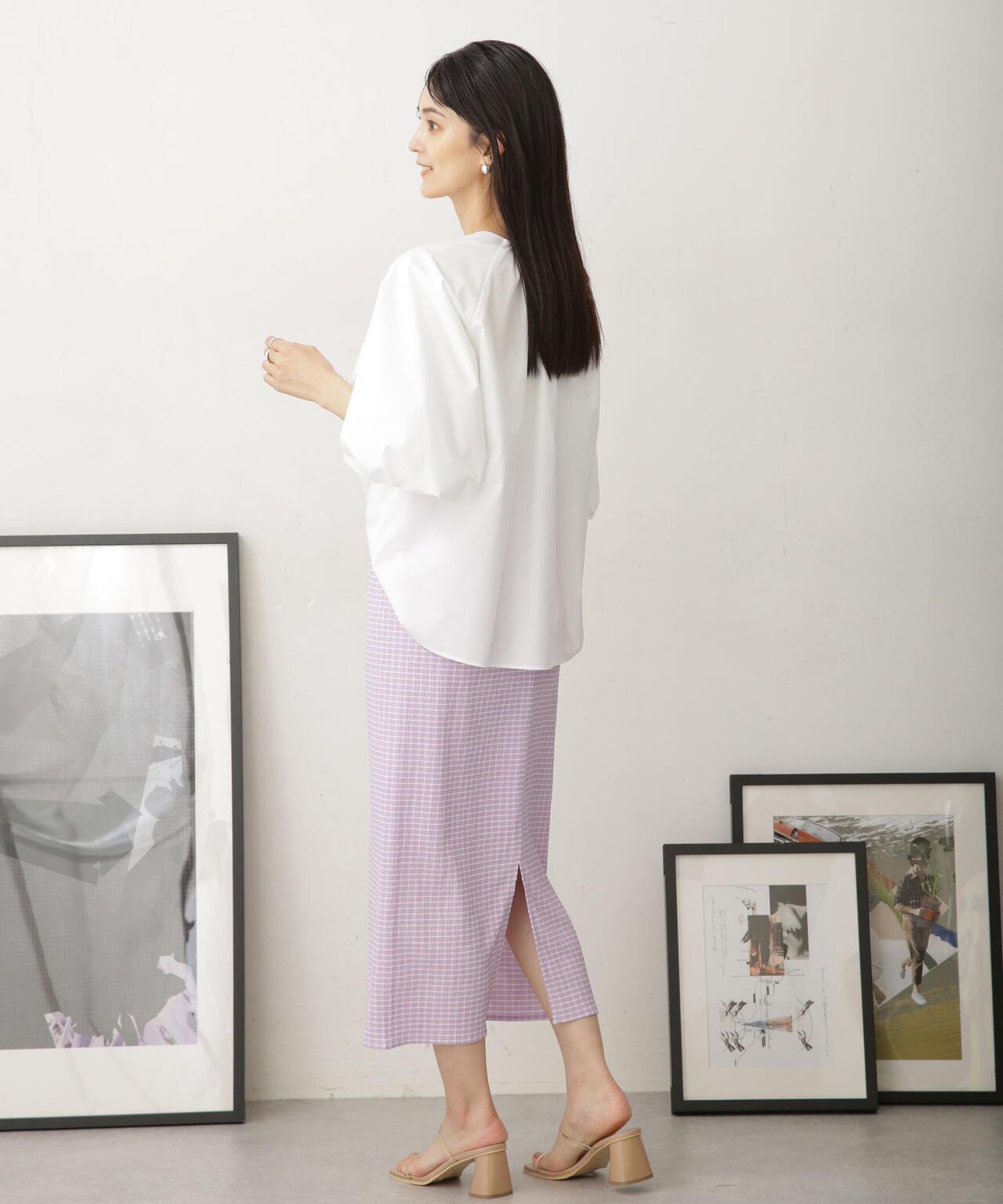 LB.04/カットジャガードスカート (セットアップ可) 6733130329