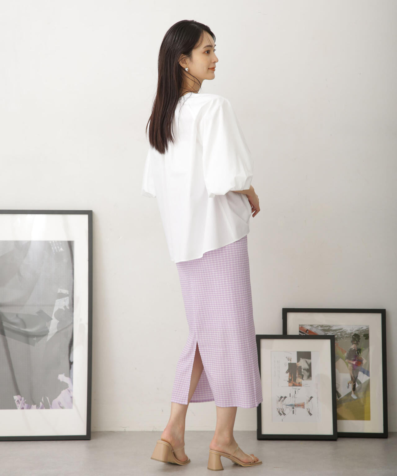 LB.04/カットジャガードスカート (セットアップ可) 6733130329