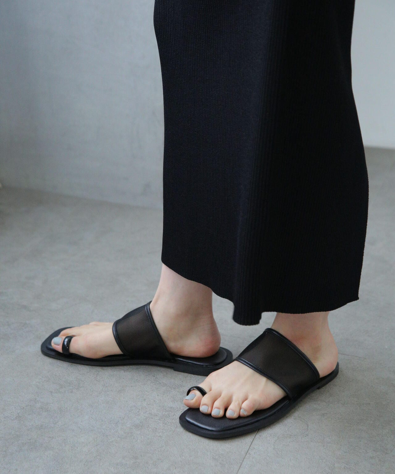 LB.04/メッシュコンビフラットサンダル 6733135307