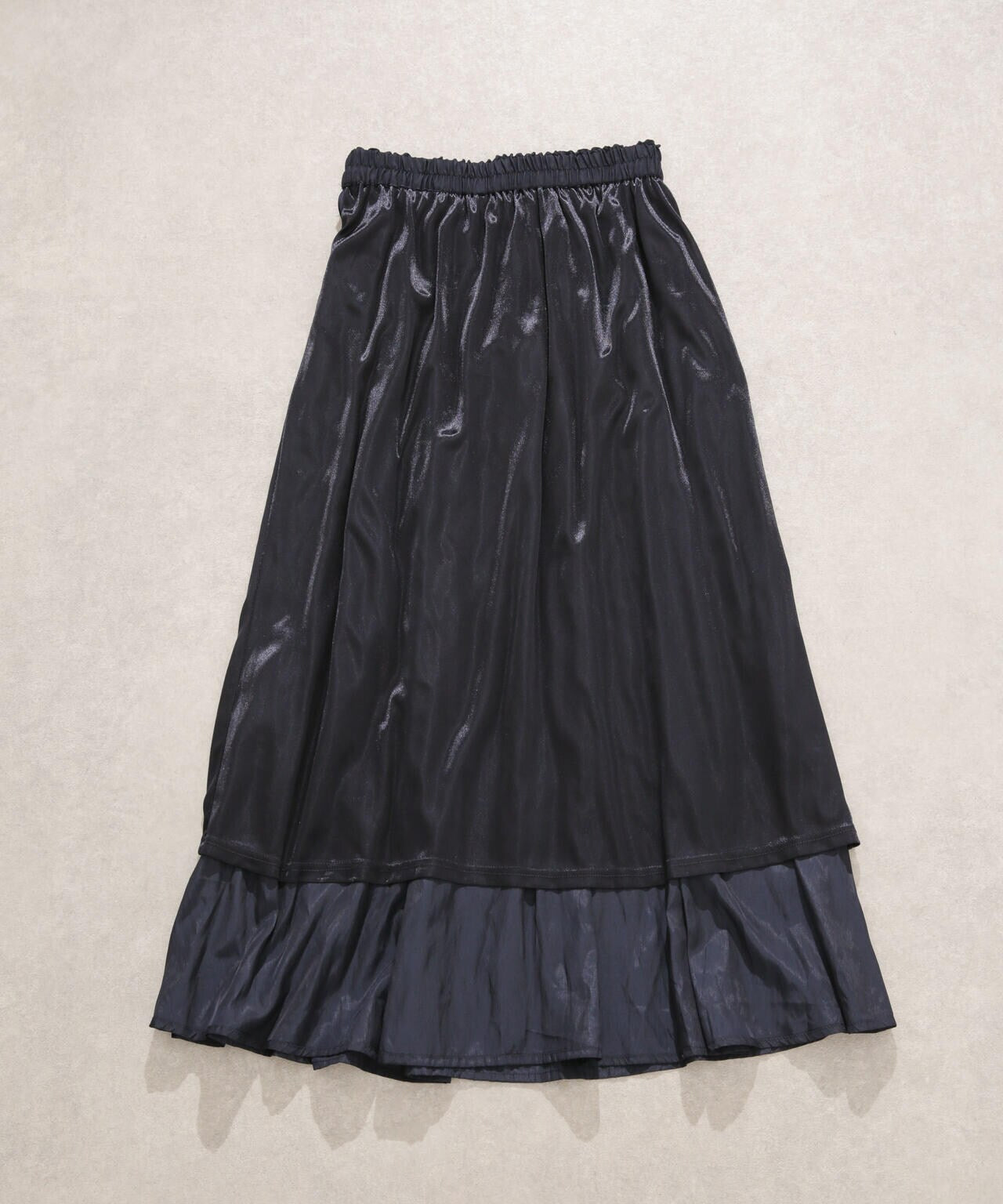サテンギャザースカート 6733230303