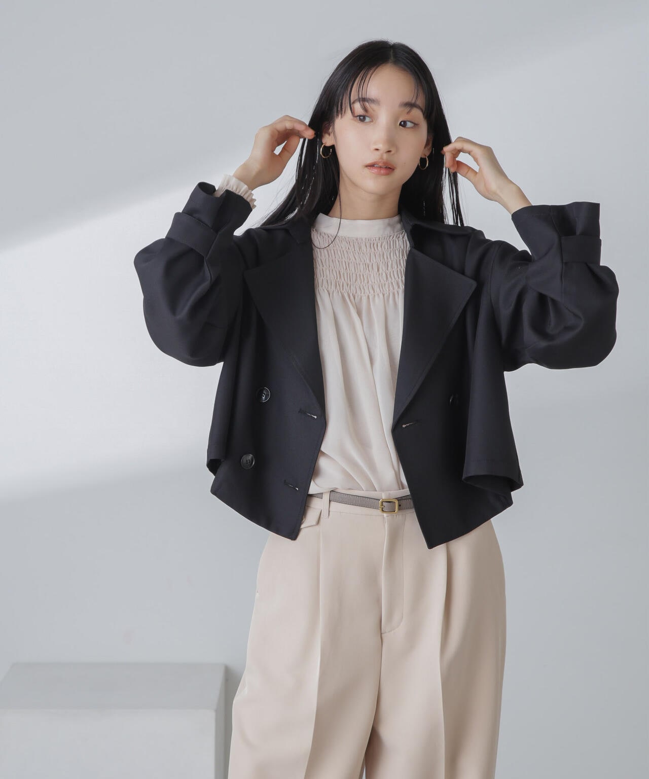 Amazon.co.jp: [ナノ・ユニバース] オーバーサイズ トレンチ