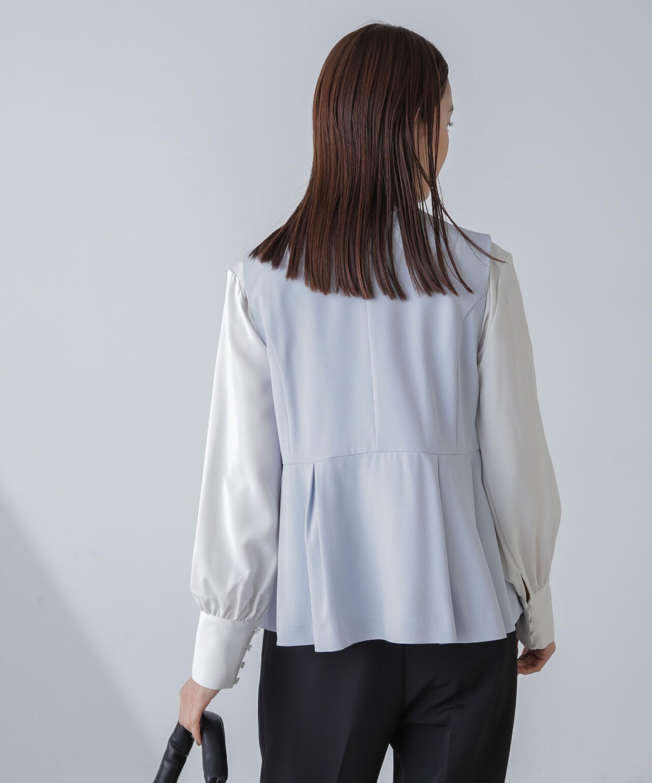 多機能素材ペプラムジレ(セットアップ可） 6734116306