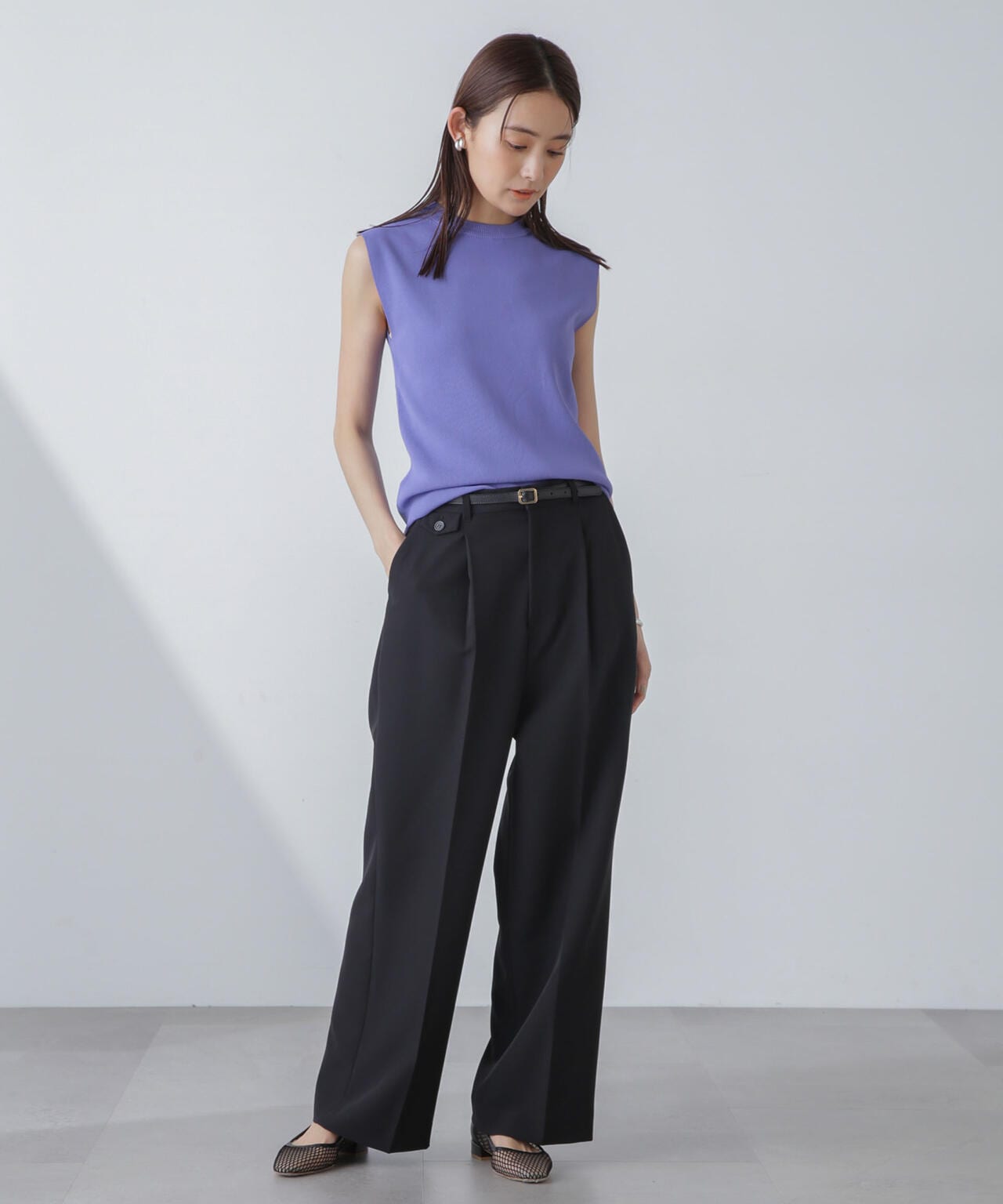 【即発送】G/FORE レディース セーターノースリーブ ニットシャツブラック SALE／40%OFF】CITEN ＜CITEN＞ノースリーブ ニット シャツ