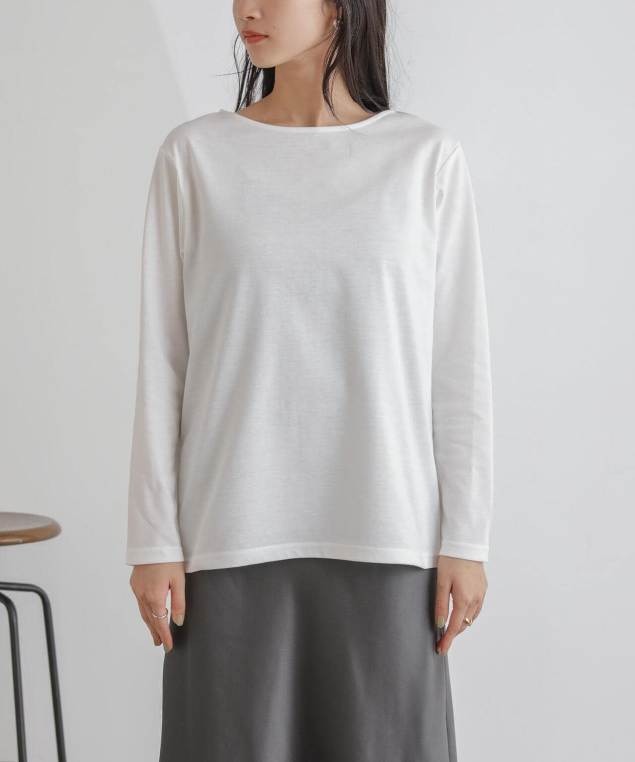 ニットベスト×ロングTシャツ アンサンブルセット 6734122327
