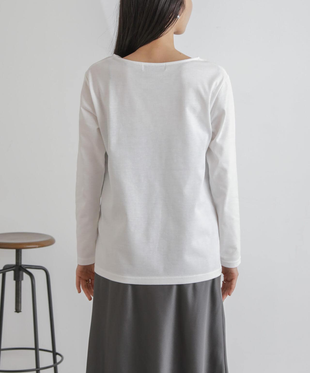 ののちロンティ ベストセット ニット ベスト × ロング Tシャツ アンサンブル セット