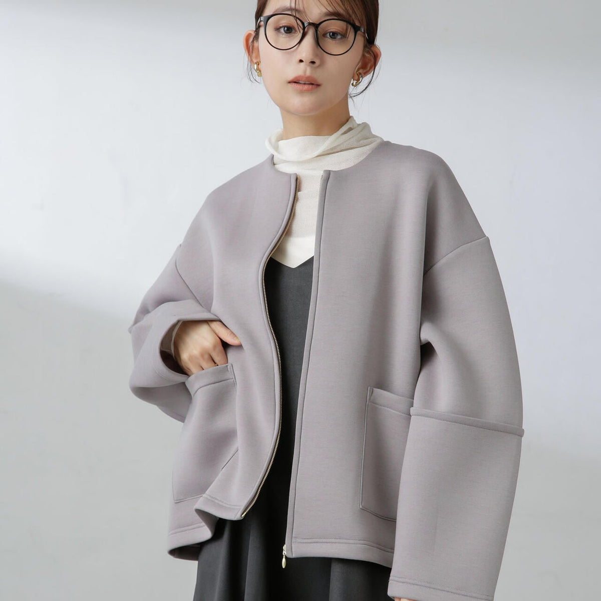 nano・universe - 新品 ナノユニバース ベルト付き ノーカラー