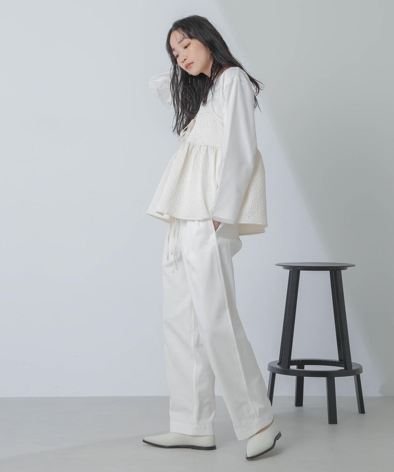 レイヤードロングスリーブTシャツ THE CITY シューパッチレイヤードロングスリーブTシャツ｜Alpen