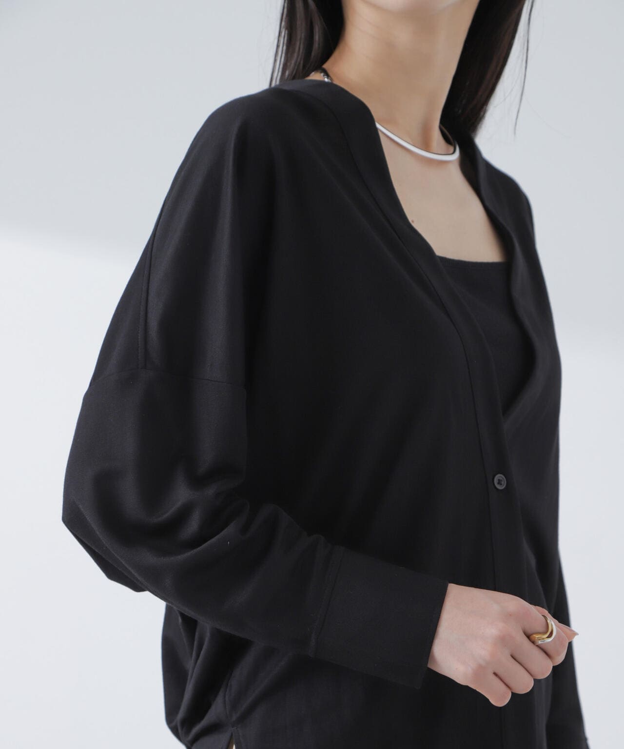 シアーカットシャツカーディガン 6734123315