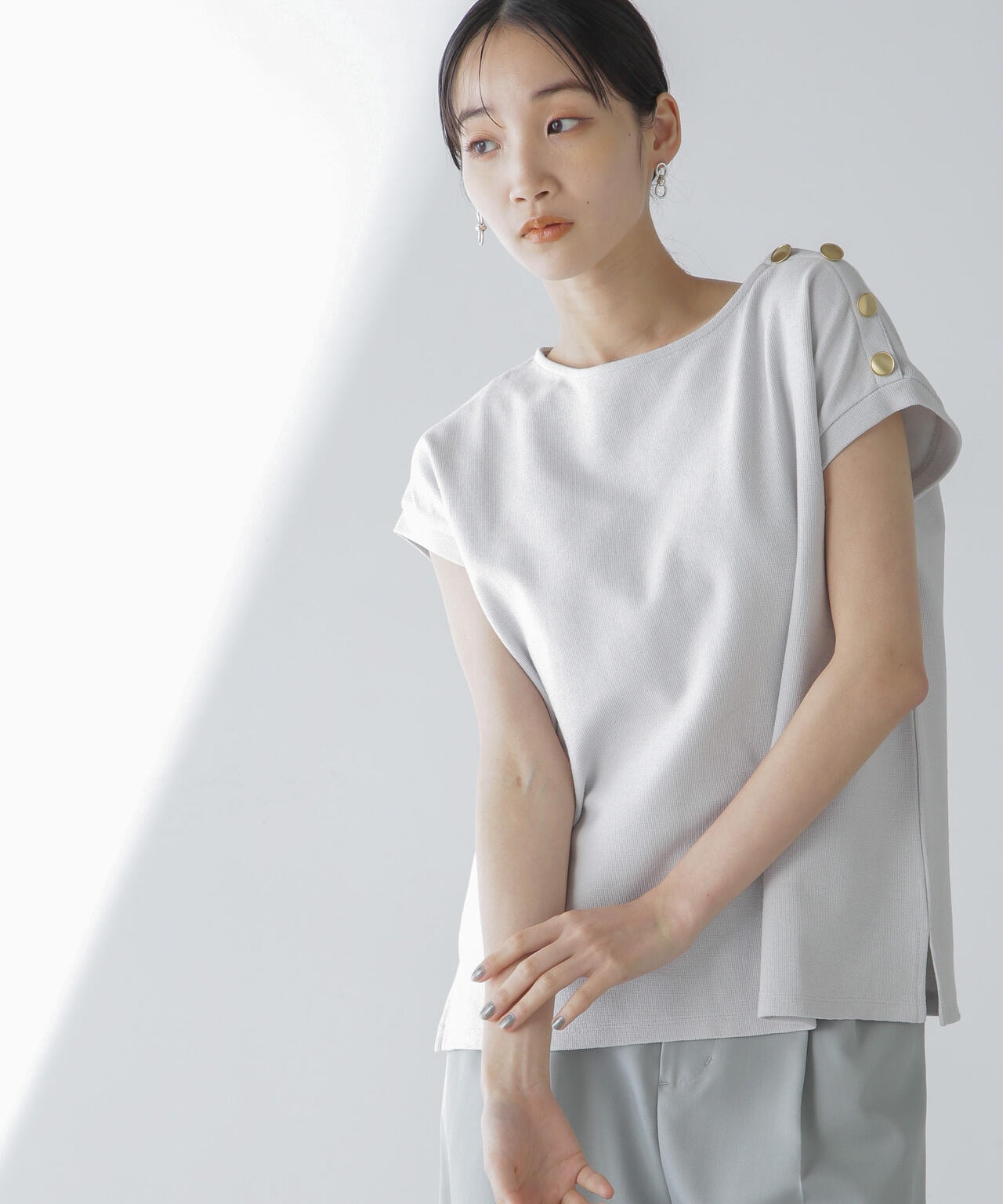 ショルダーボタンカノコトップス 6734124314