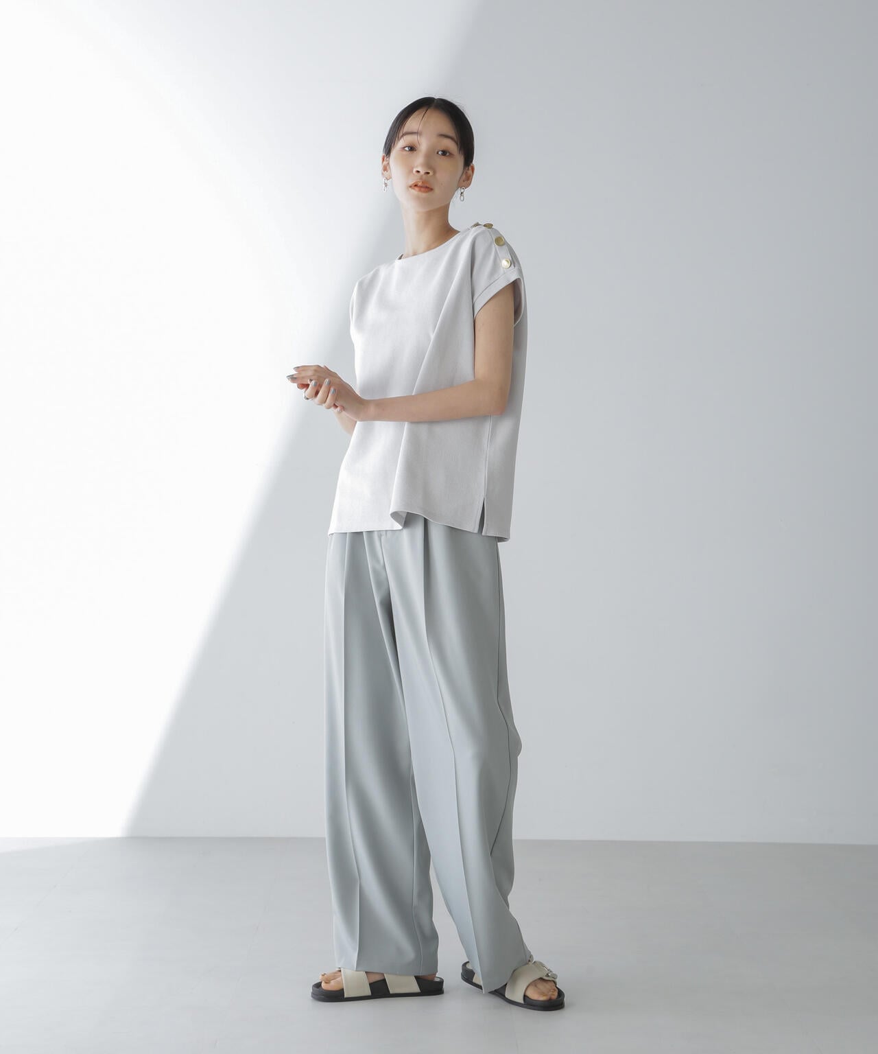 ショルダーボタンカノコトップス 6734124314