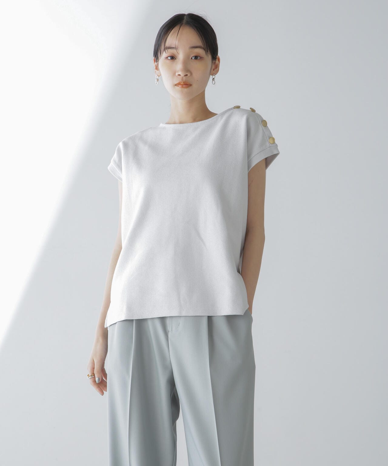 ショルダーボタンカノコトップス 6734124314