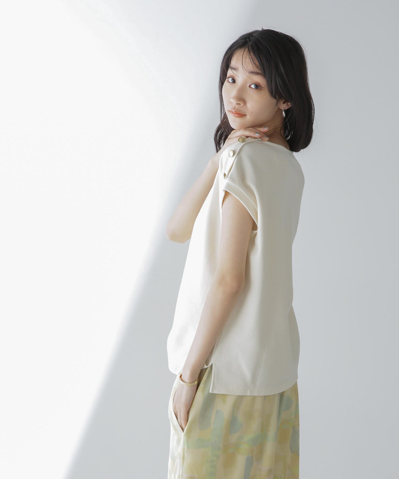 ショルダーボタンカノコトップス 6734124314