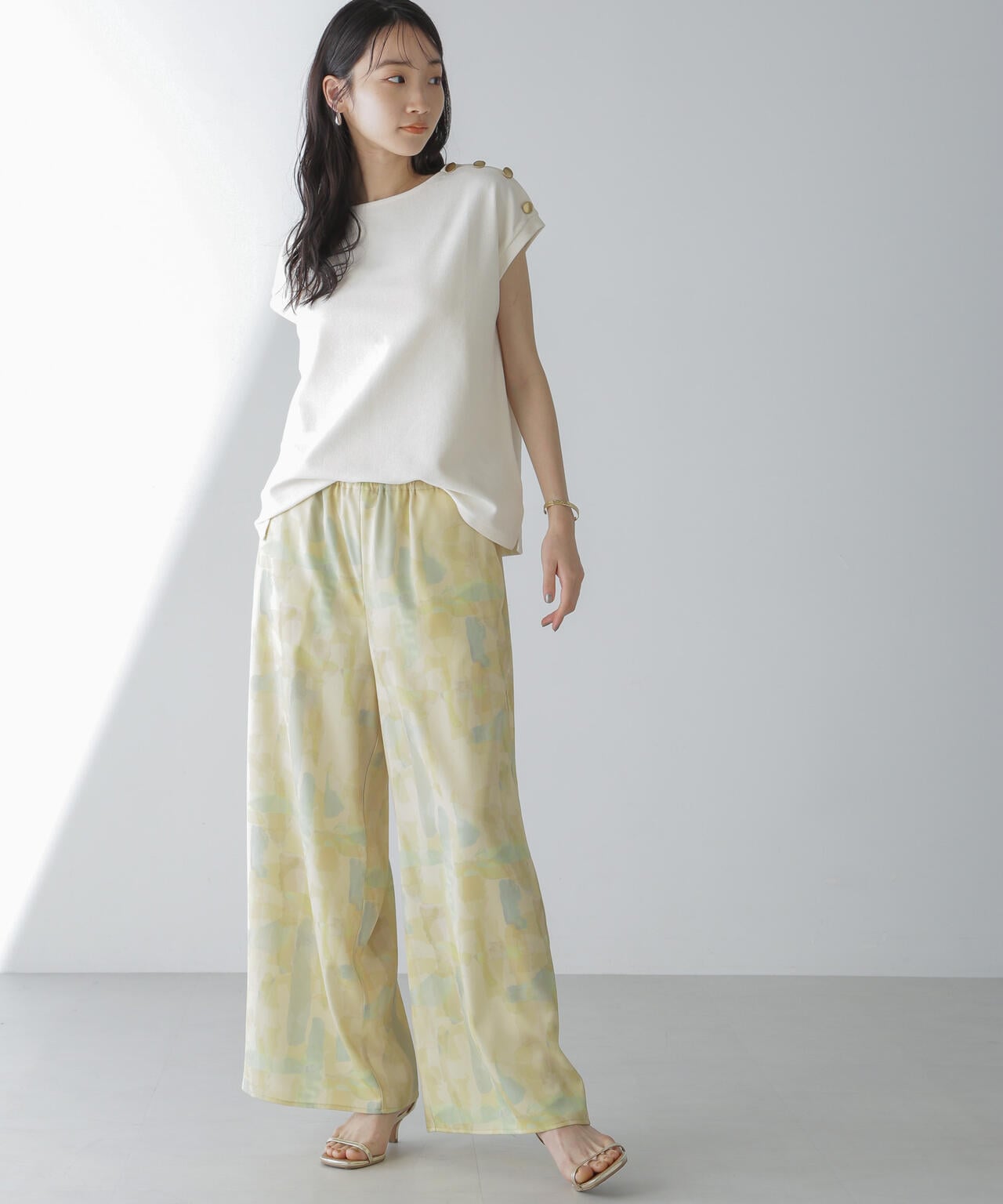 ショルダーボタンカノコトップス 6734124314