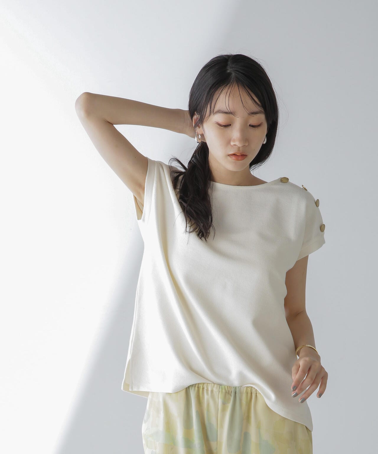 ショルダーボタンカノコトップス 6734124314