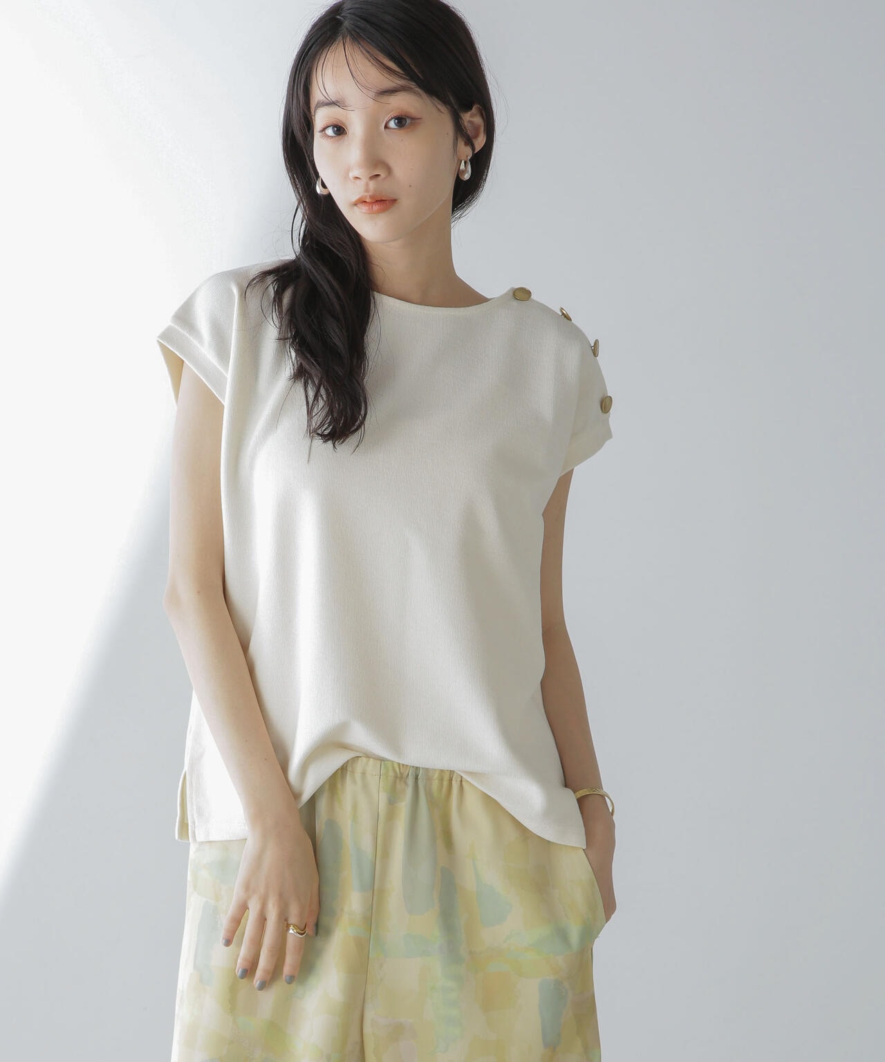 ショルダーボタンカノコトップス 6734124314