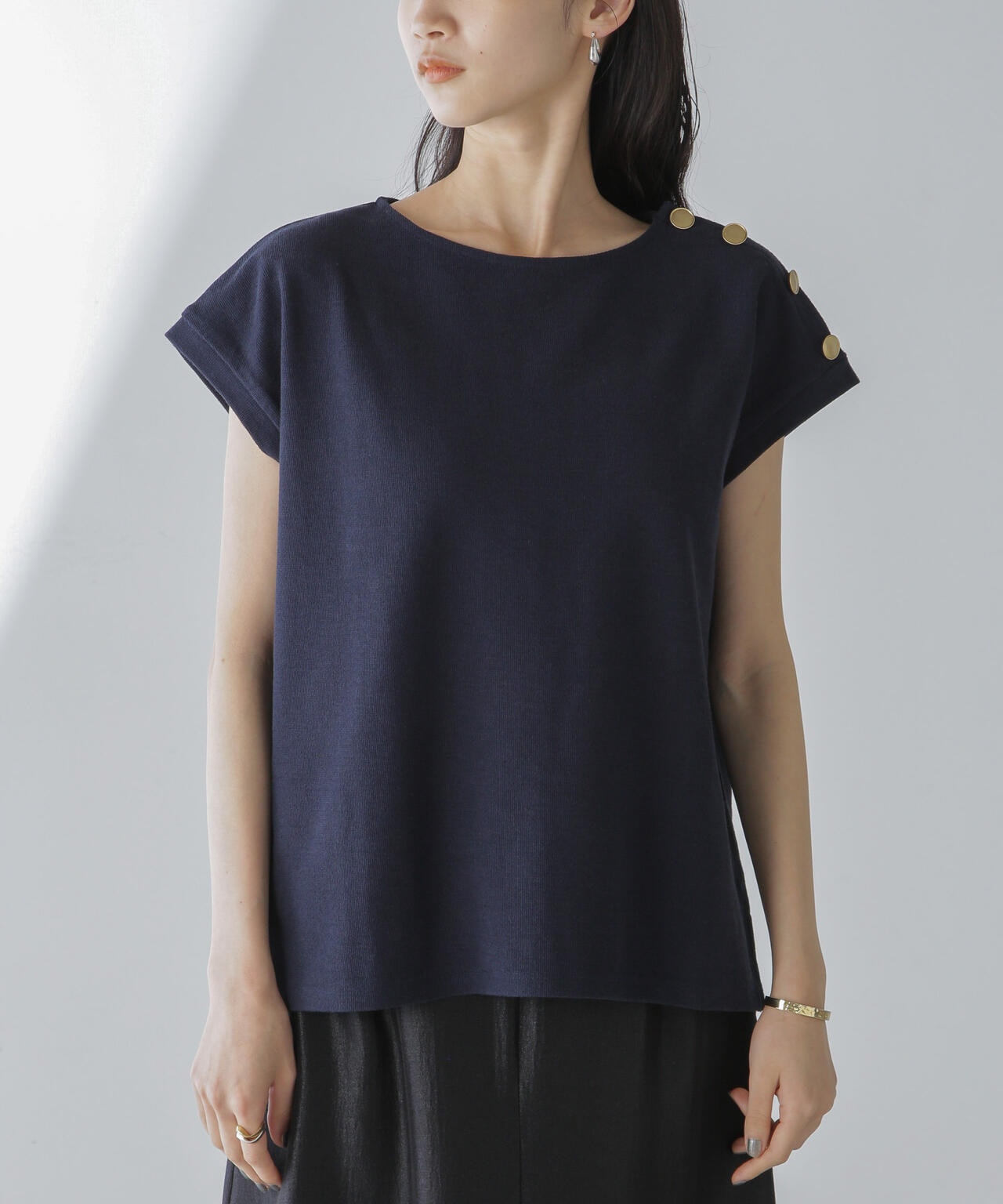 ショルダーボタンカノコトップス 6734124314