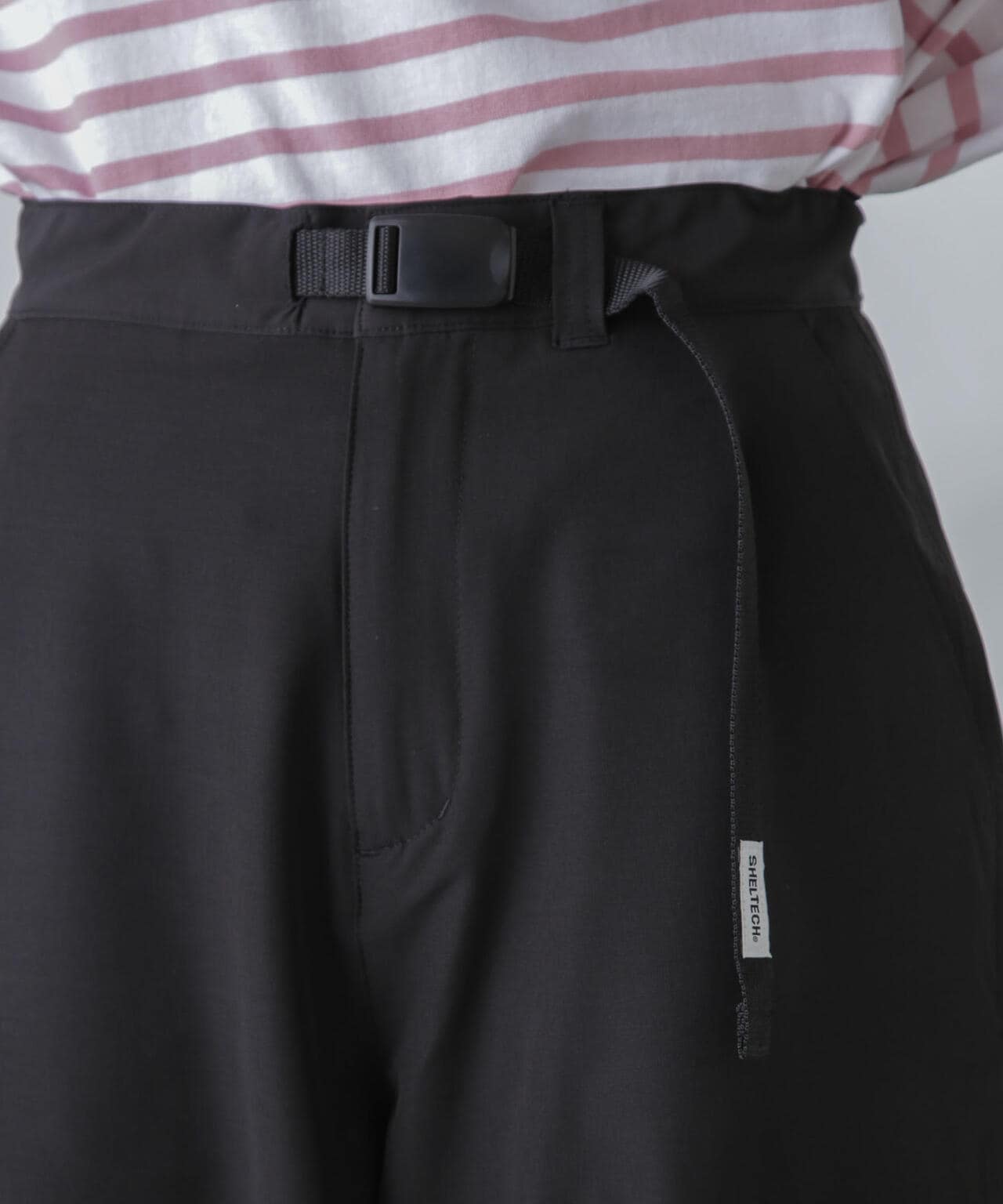 【新品未使用】B.T.S.J. ストレートパンツ S 黒/緑 新品未使用】B.T.S.J. ストレートパンツ S 黒/緑 その他