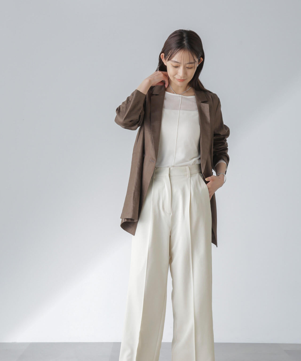 多機能素材スラックス(セットアップ可） 6734127313
