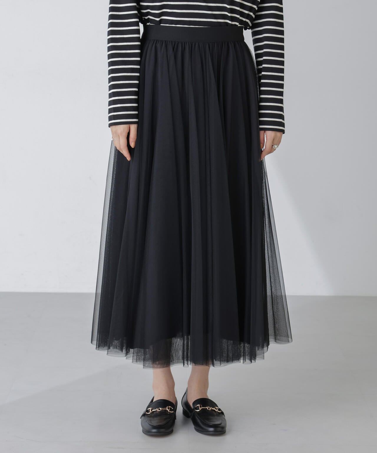 チュール ＆ サテン リバーシブル スカート