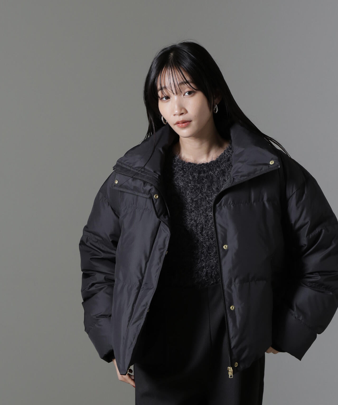 anewdown(R)ECOBlue(R)撥水クロップドワイドダウン 6734214304