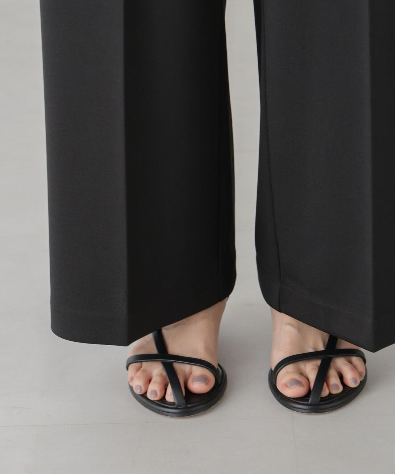 サス付きハイウエストパンツ 6734219304