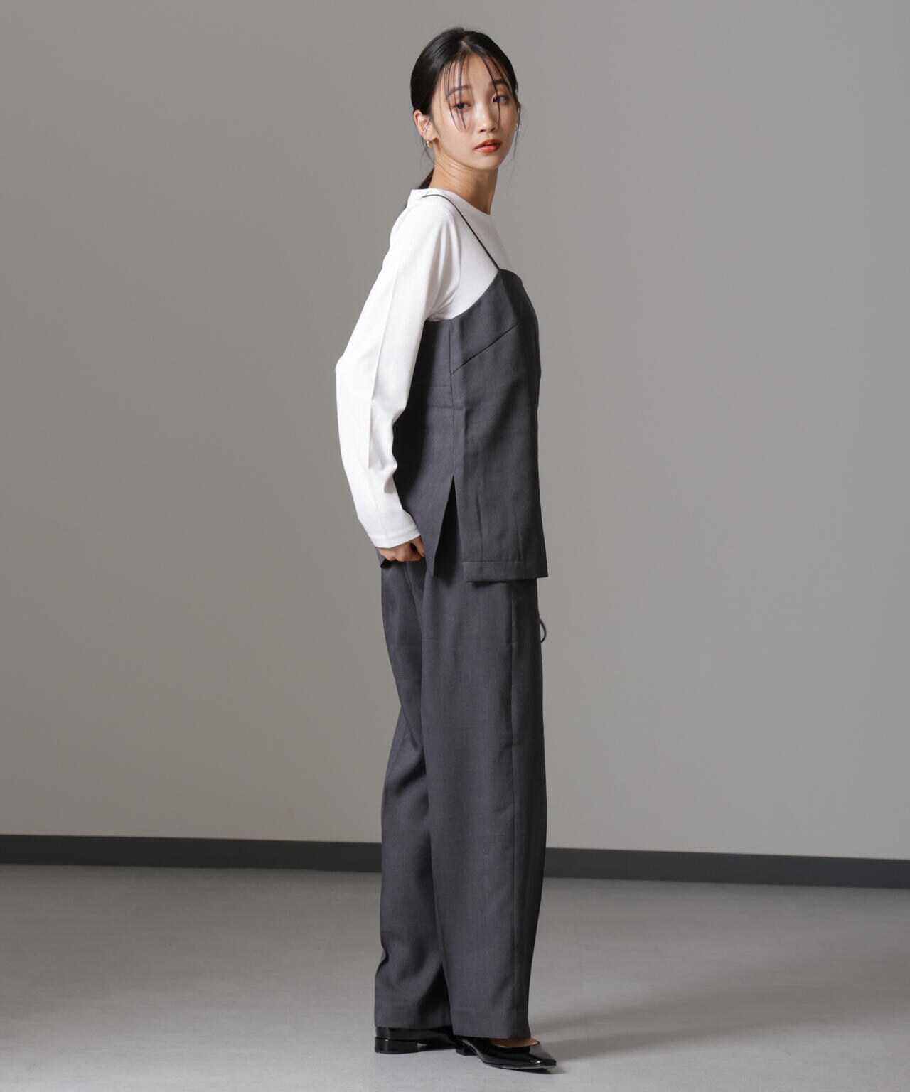 キャミトップス＋パンツ＋ロングTシャツ 3アイテム セットアップ