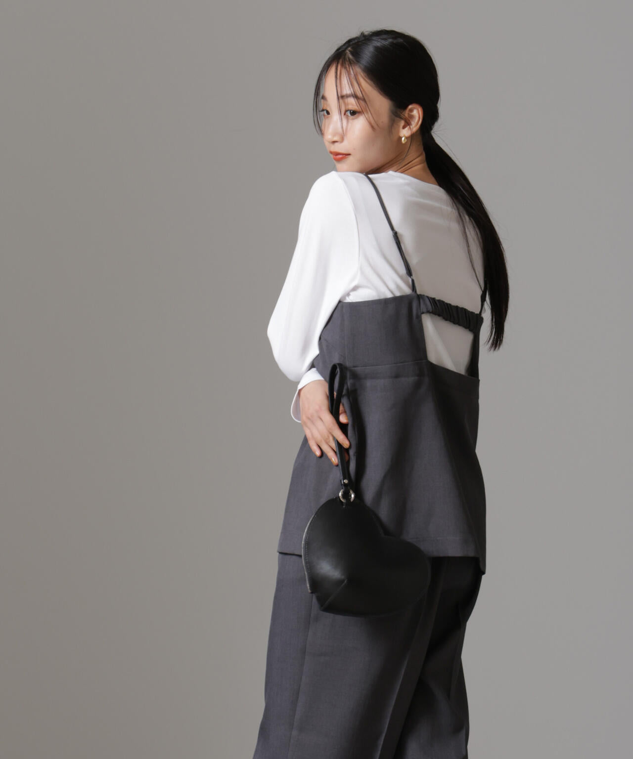 キャミトップス＋パンツ＋ロングTシャツ 3アイテム セットアップ