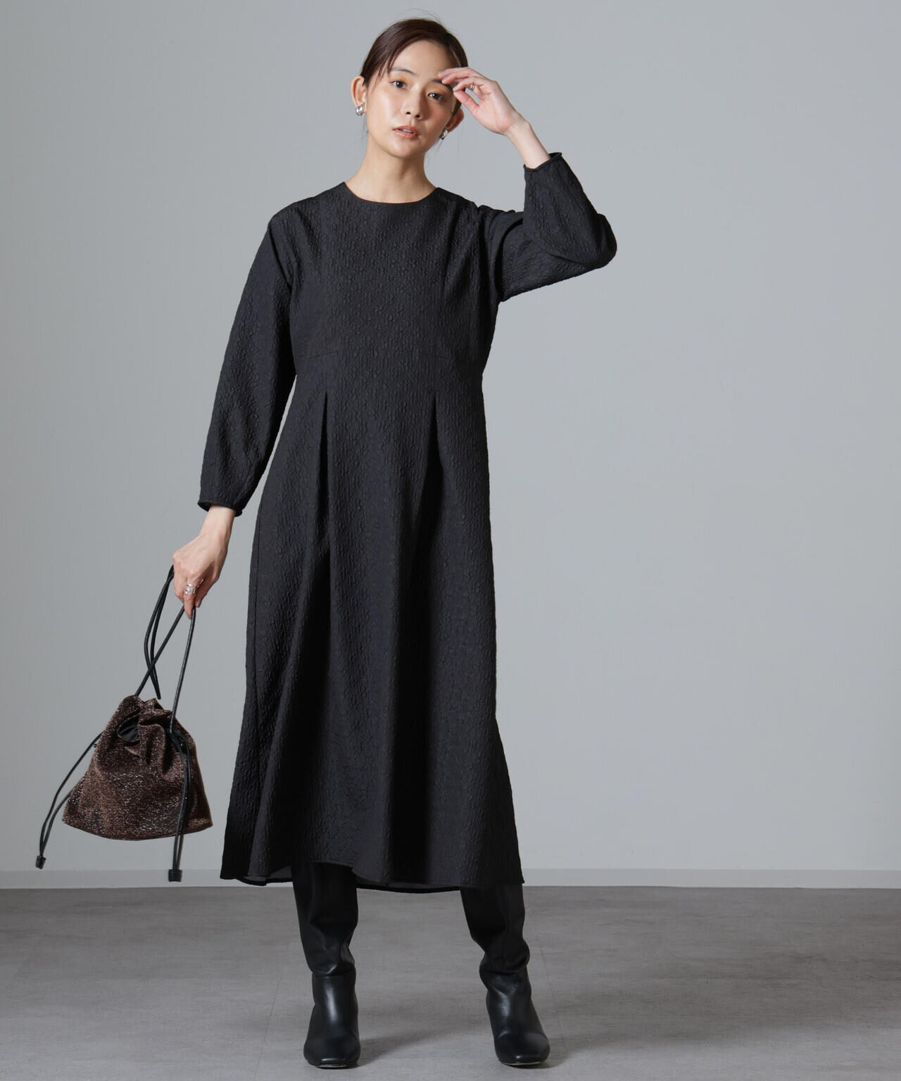 ジャガードワンピース 6734219323