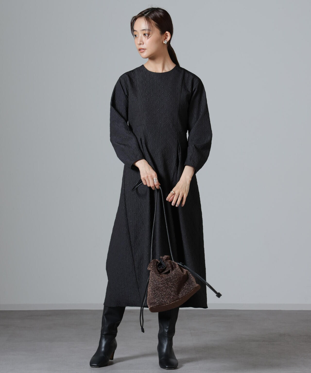 ジャガードワンピース 6734219323