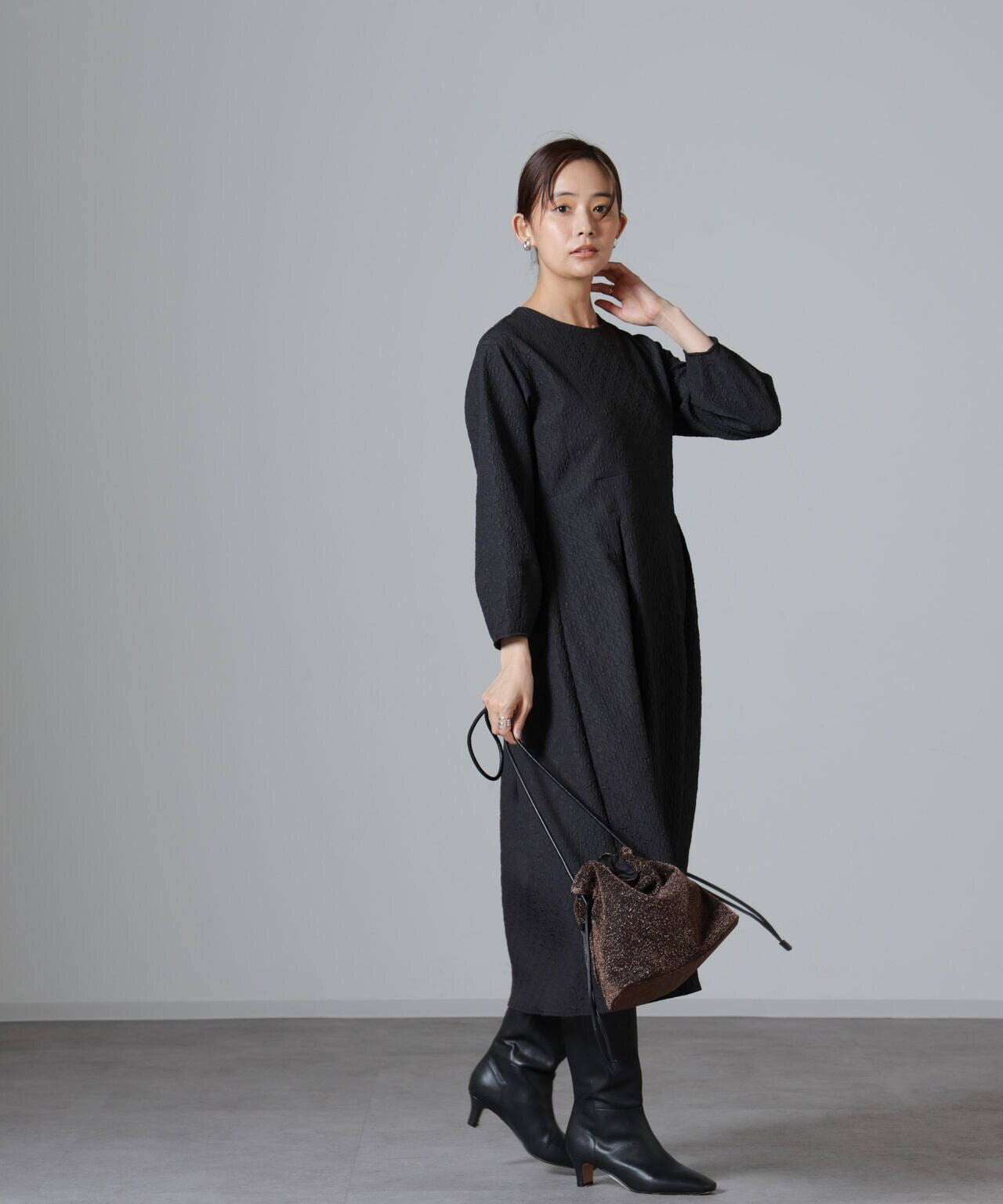 ジャガードワンピース 6734219323