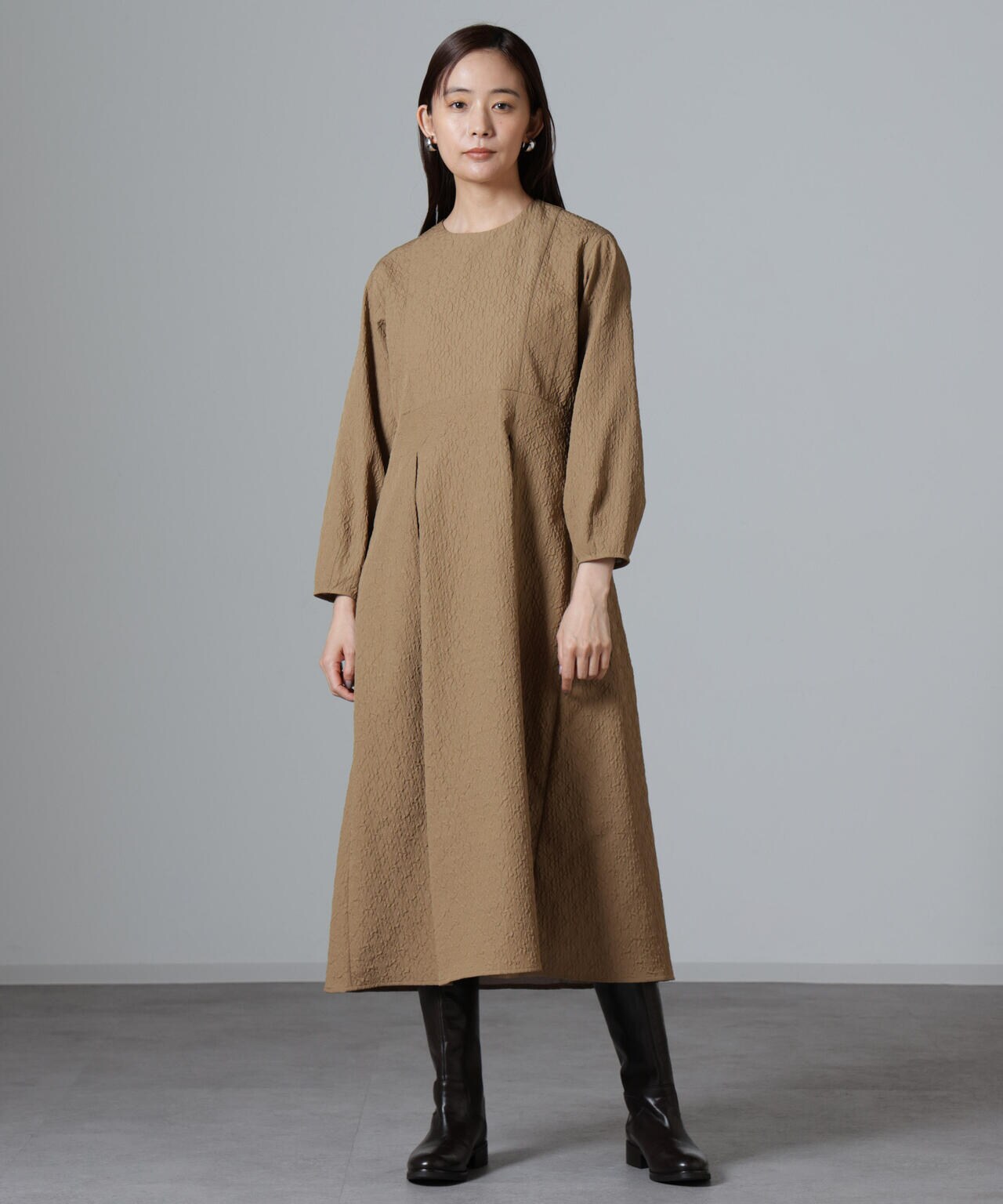 ジャガード ワンピース