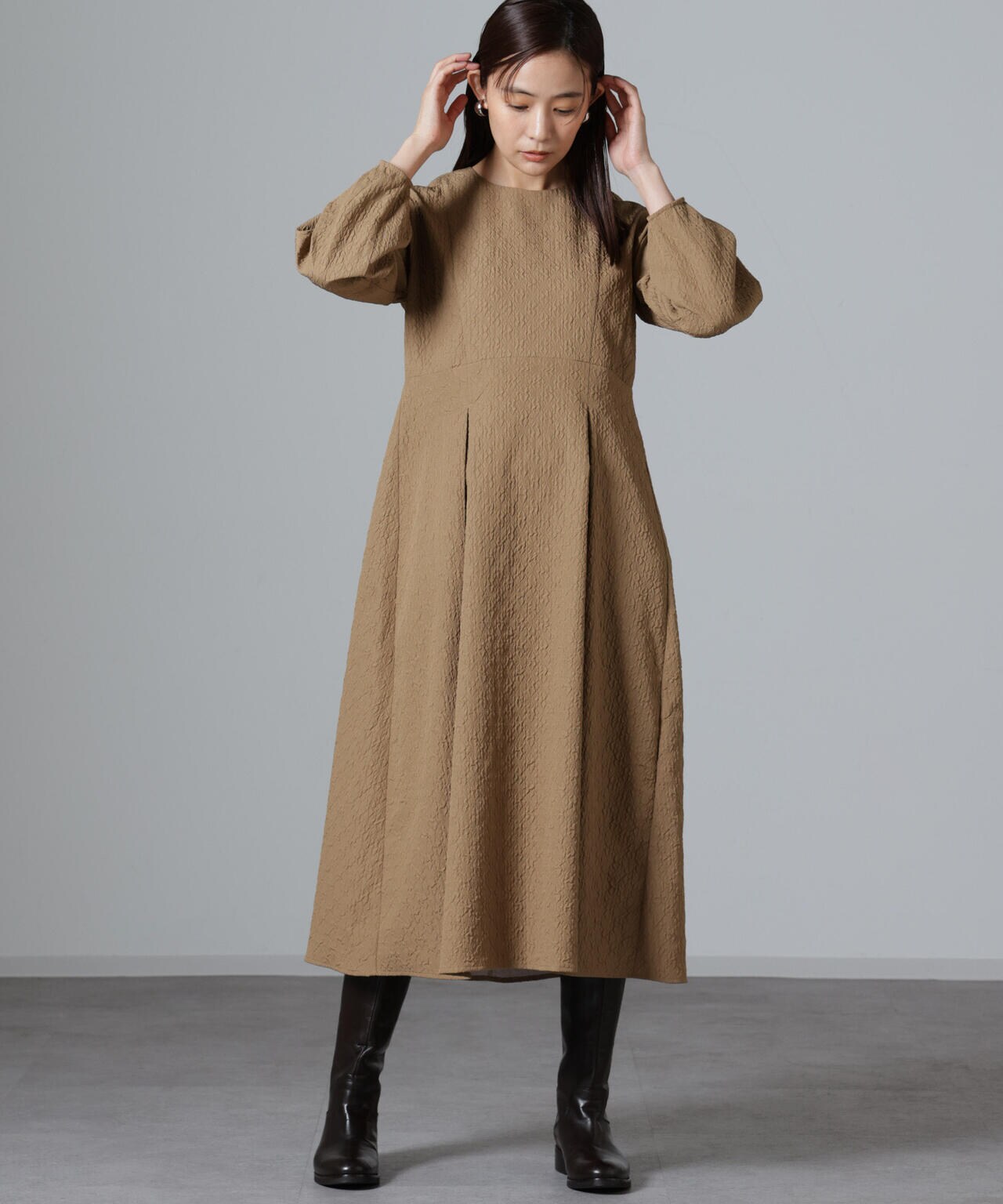 ジャガードワンピース 6734219323