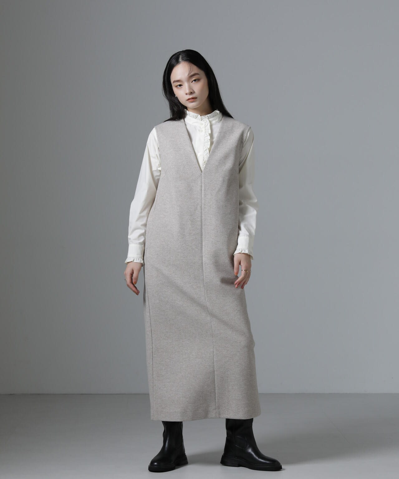 人気商品! Ralph Lauren Vネック 美ライン ワンピース 新作☆Ralph Lauren Vネック 美ライン ワンピース (Ralph Lauren