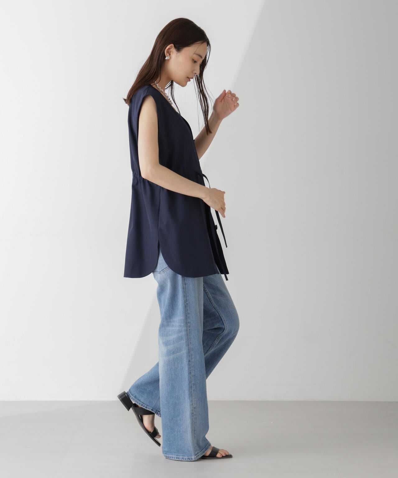 【専用】LOUNIE 　前後2WAYジレブラウス　ブラック38 2WAY GILET BLOUSE｜LOUNIE（ルーニィ）公式サイト／公式
