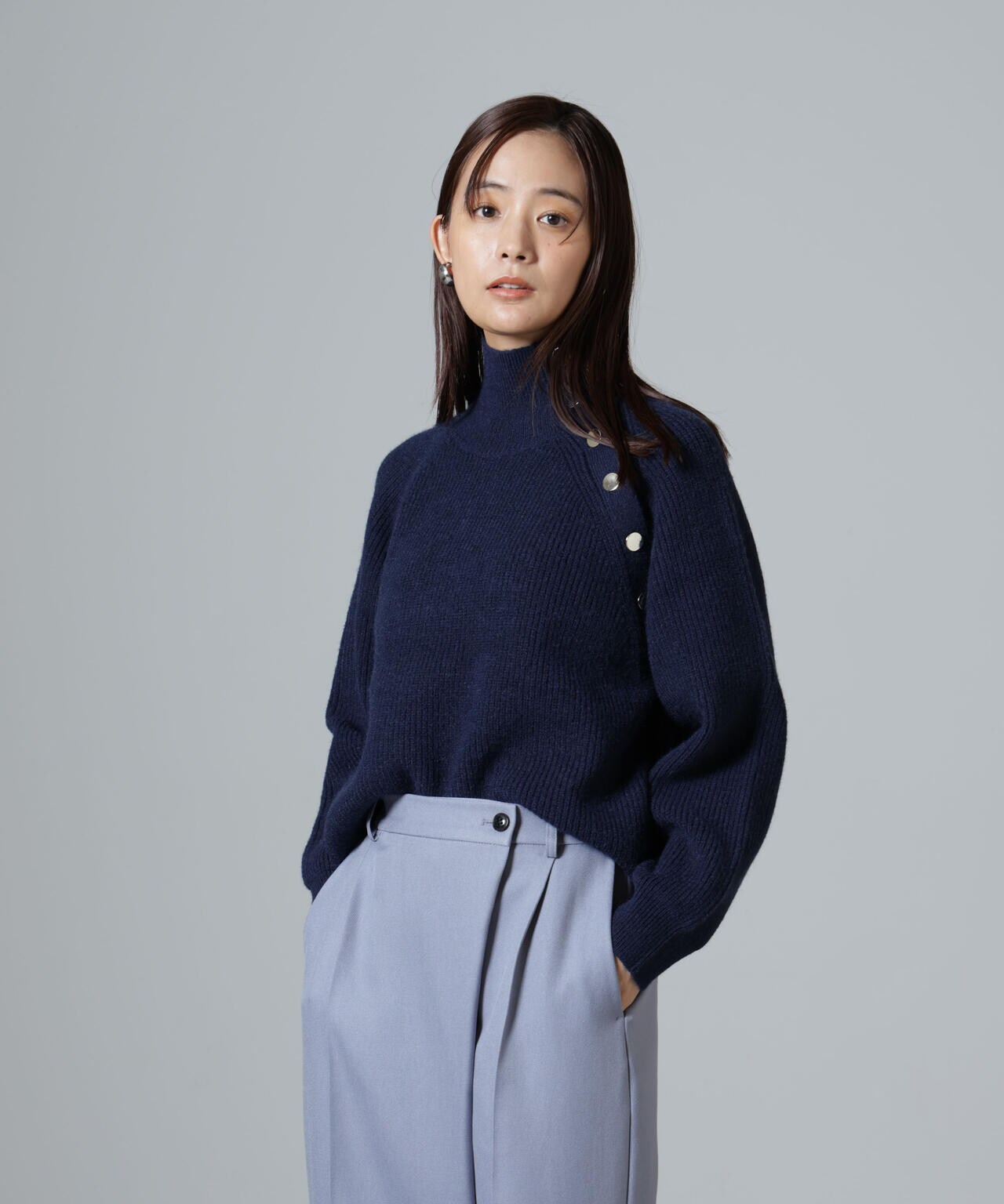♡ページ PENNEYS 別注 The FOX ハイネック ジップ ニット トップス