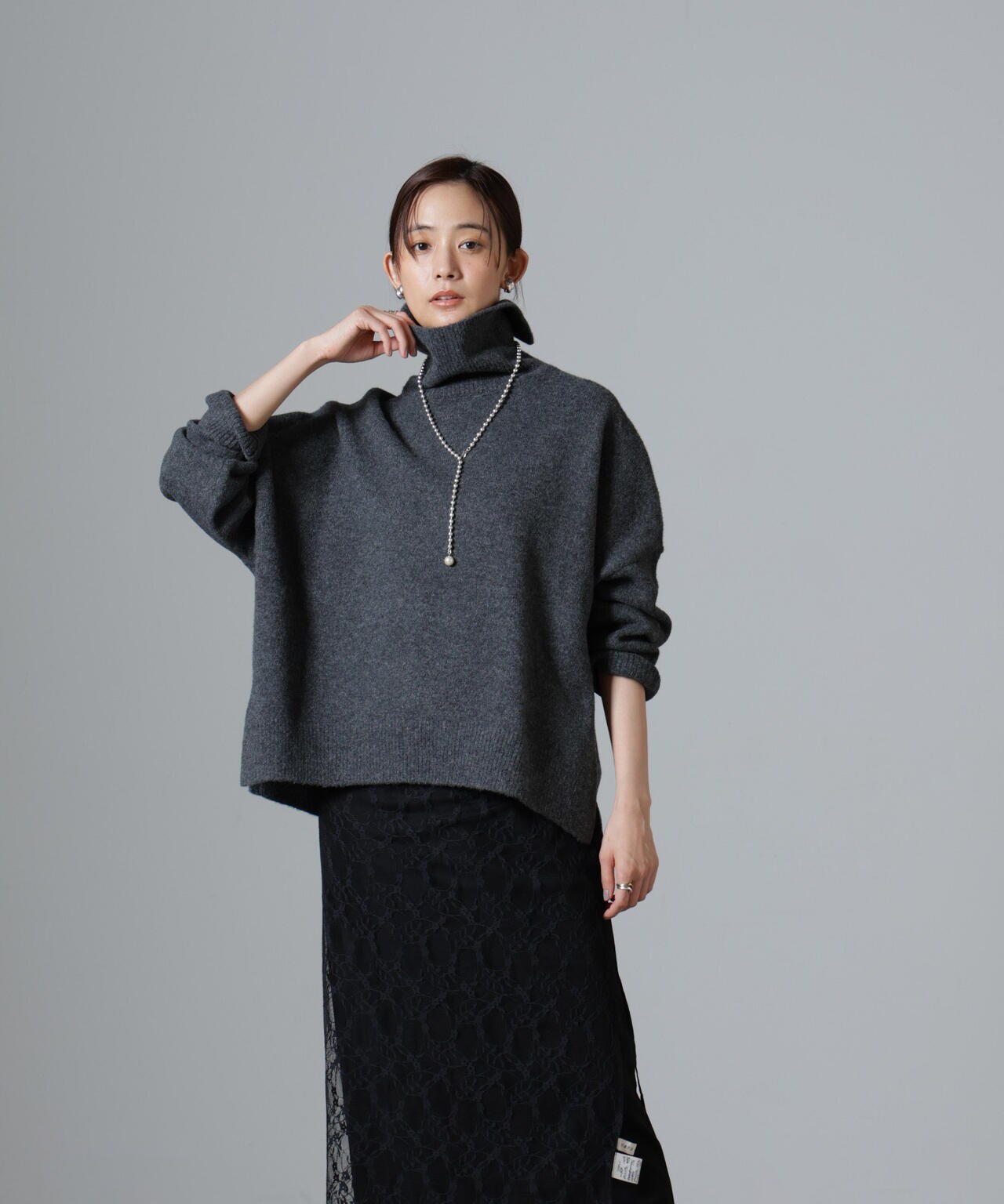 FRAMeWORK（フレームワーク）の「ウールカシミヤタートルロング