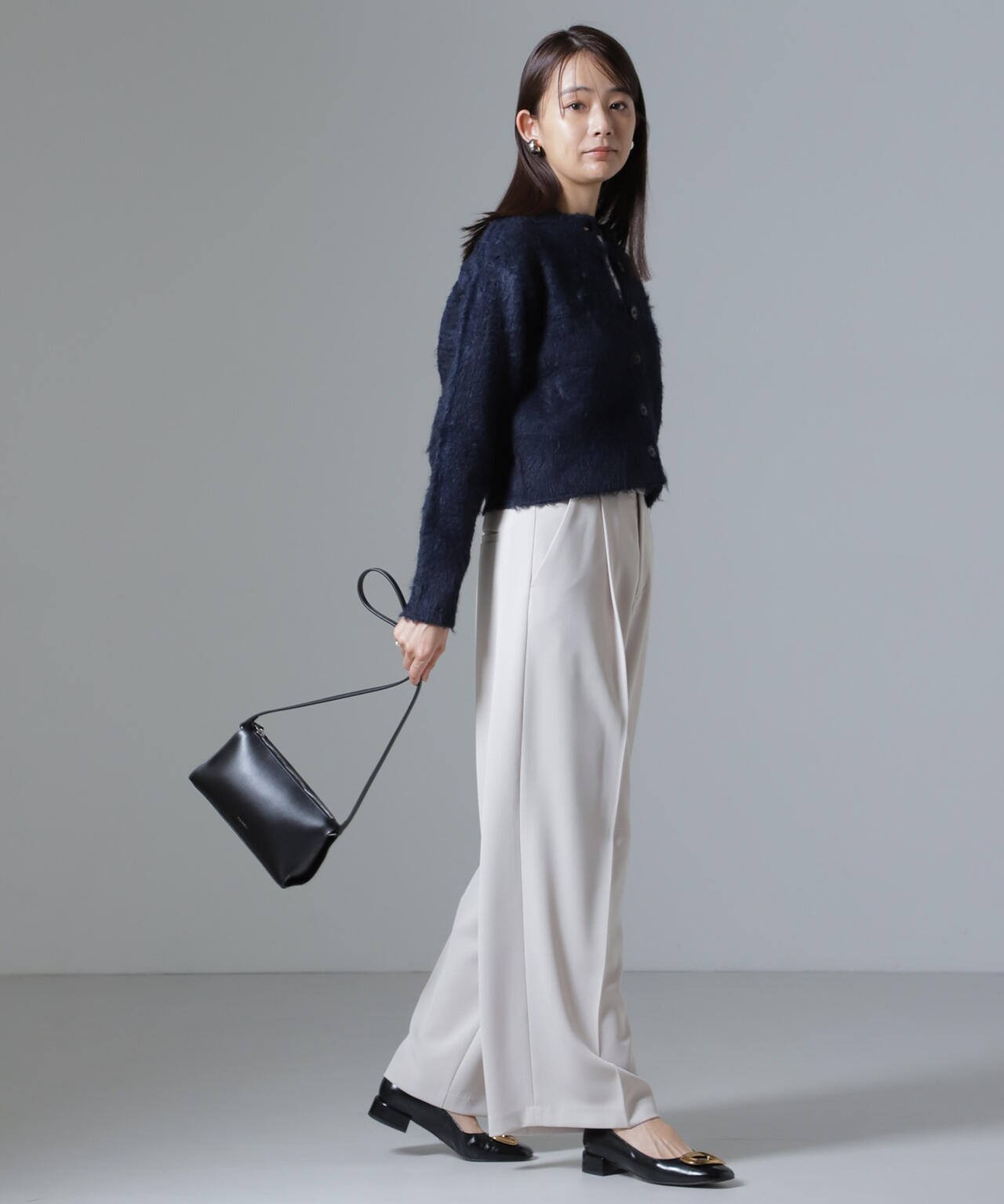 【完売品】Perushu × MLB コラボアーガイルシャギーニットカーディガン Shaggy Knit Cardigan シャギーニットカーディガン ダブル