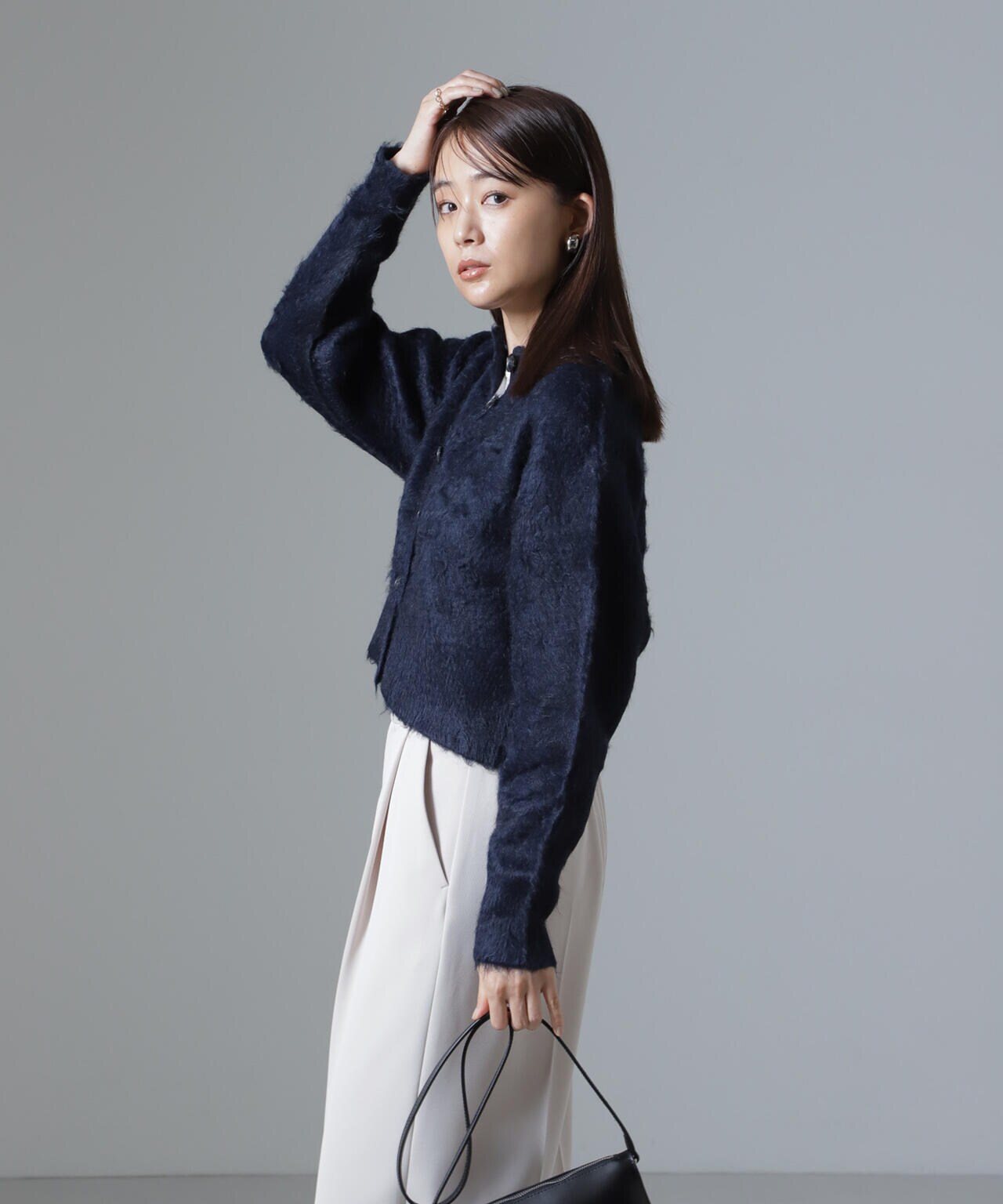 BEAUTY&YOUTH モヘヤ シャギー クルーネック ニット　L OLIVE 楽天市場】【SALE／50%OFF】モヘヤ シャギー クルーネック