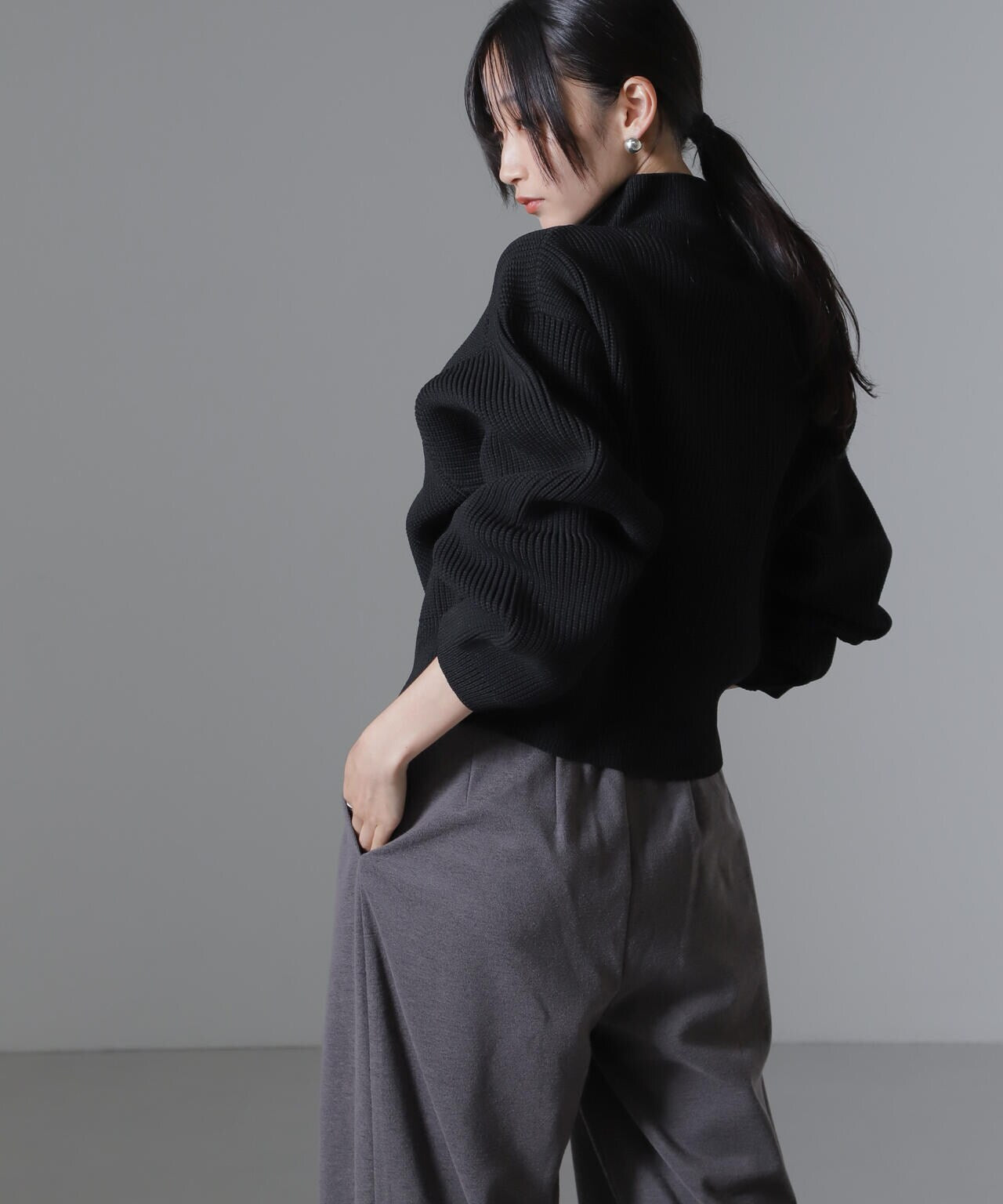 PENNEYS別注TheFOXハイネックジップニットトップス 6734222341