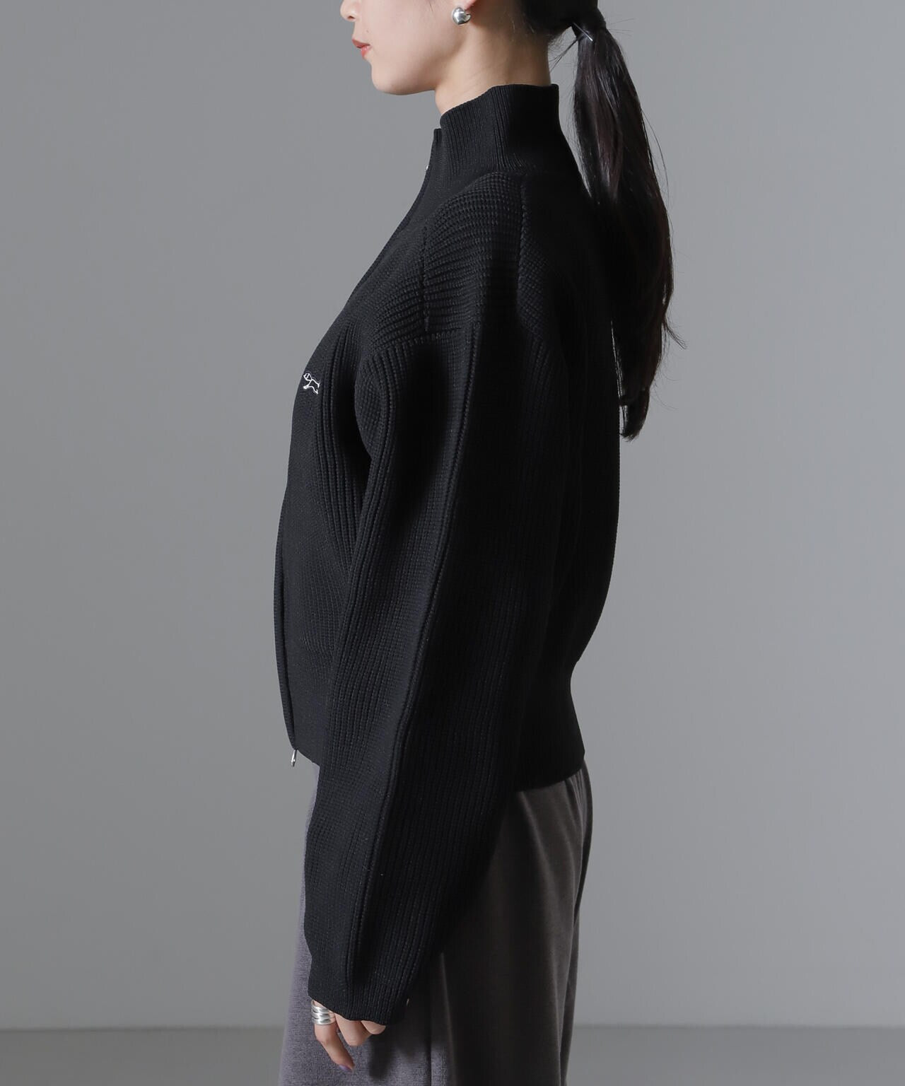 PENNEYS別注TheFOXハイネックジップニットトップス 6734222341