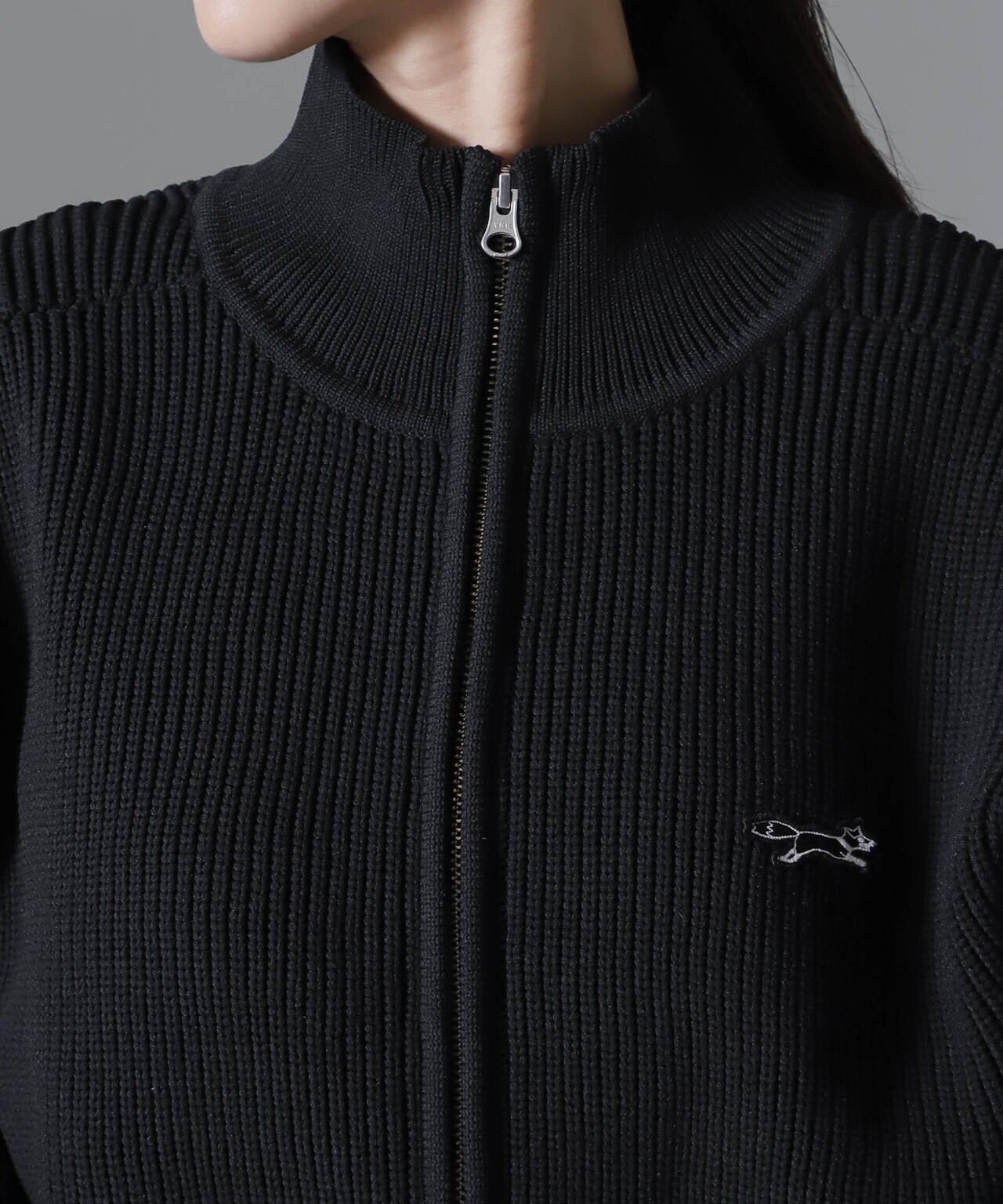 PENNEYS別注TheFOXハイネックジップニットトップス 6734222341