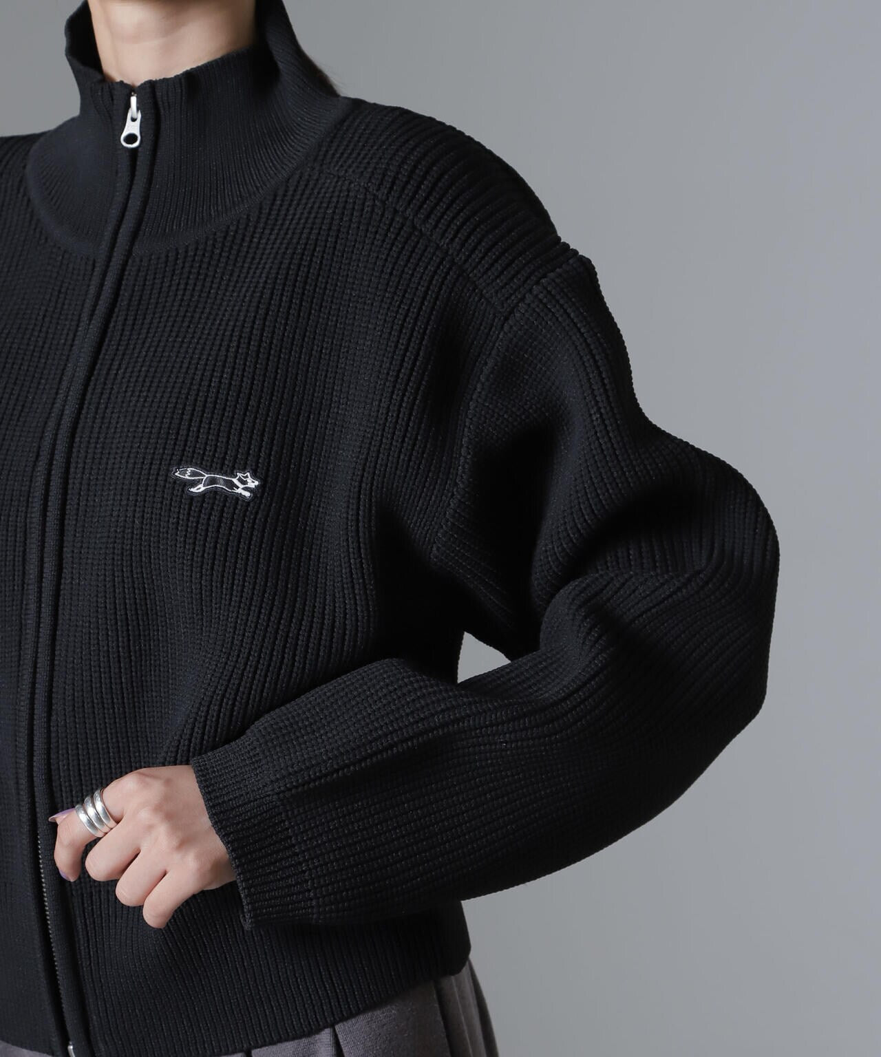 PENNEYS 別注 The FOX ハイネック ジップ ニット トップス