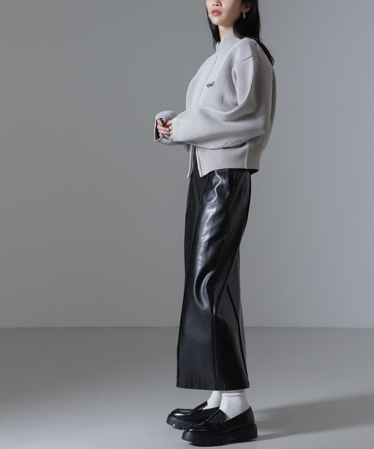 PENNEYS別注TheFOXハイネックジップニットトップス 6734222341