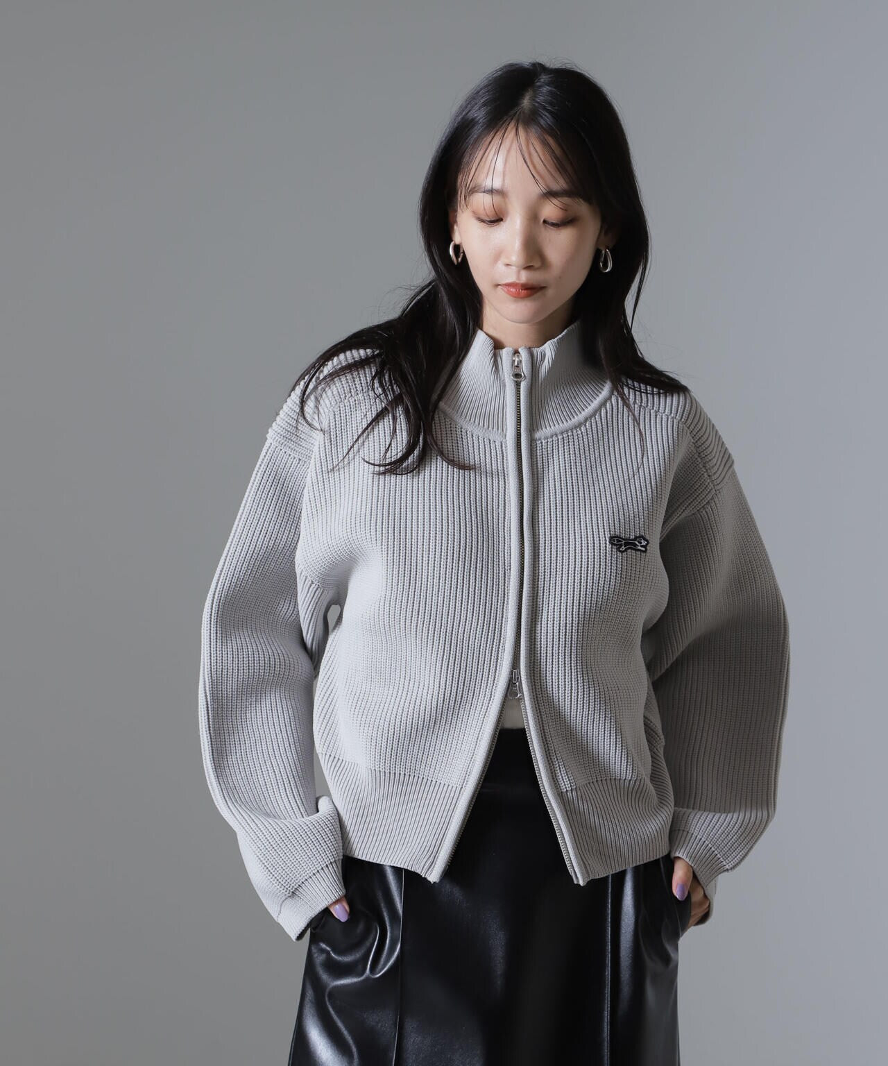 PENNEYS別注TheFOXハイネックジップニットトップス 6734222341