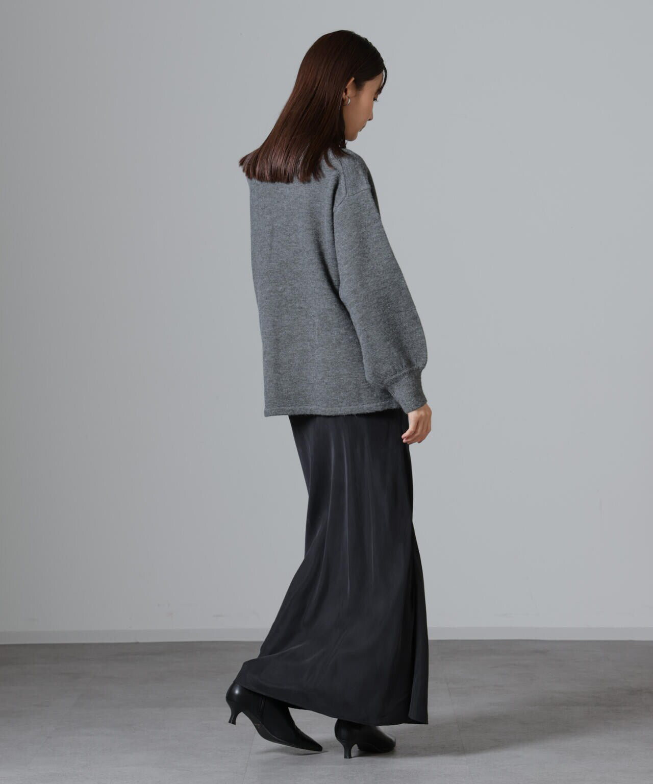 ウエストドロストタートルワイドニット 6734222346